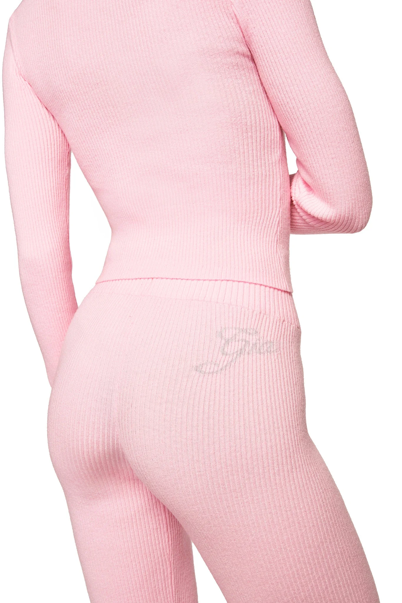 BLARE KNIT TRACKPANT - PINK - Image 4
