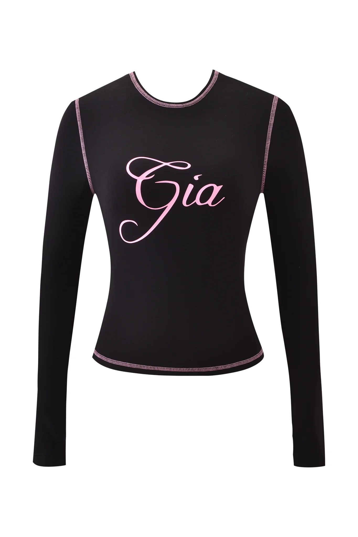 BLARE LONG SLEEVE TOP - BLACK - Image 8