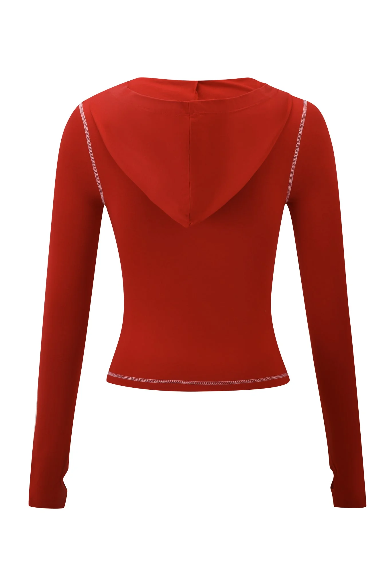 BLARE PANELLED HOODIE - RED - Image 9