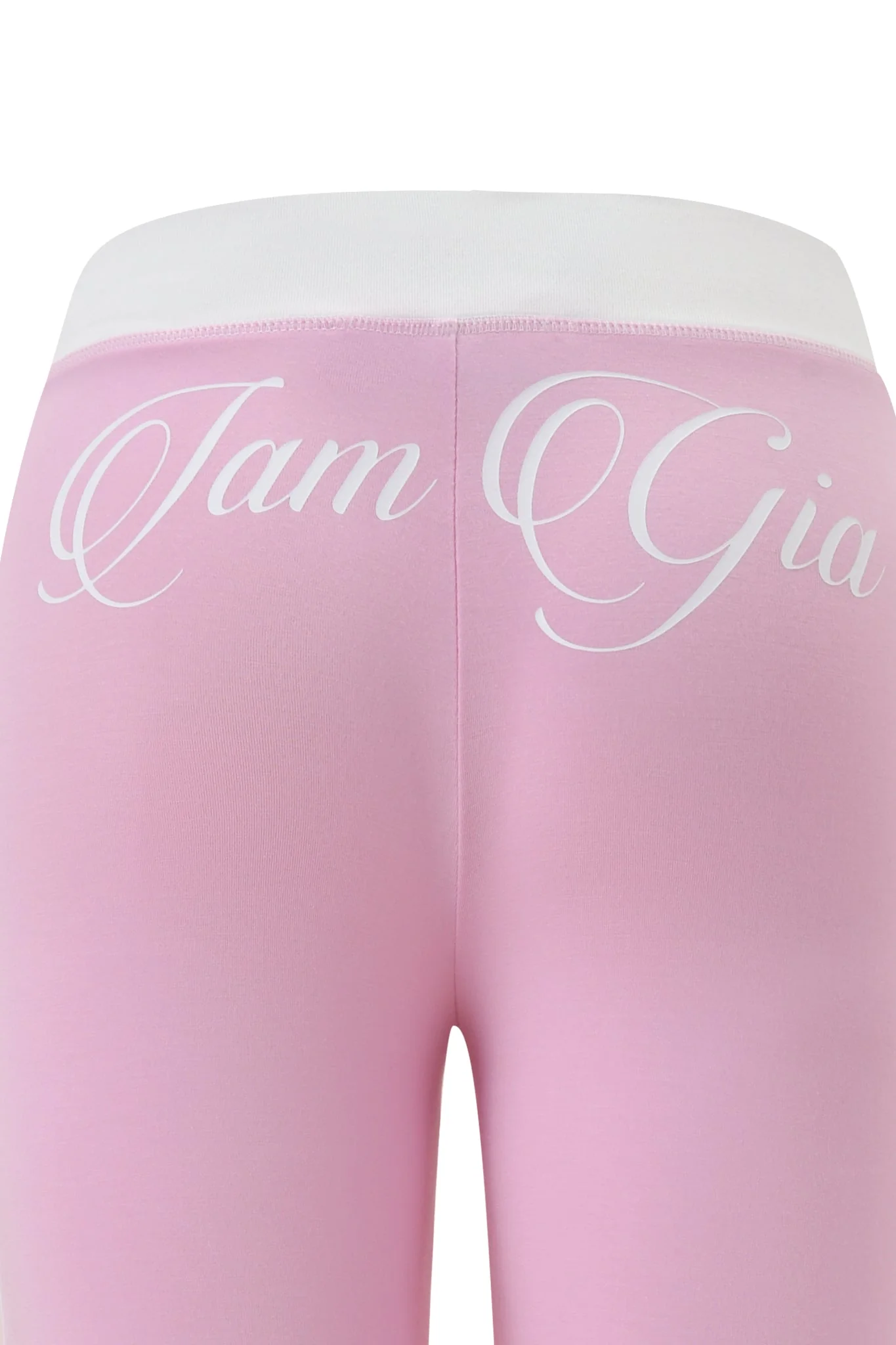 BLARE PIPING TRACKPANT - BABY PINK AND WHITE - Image 7