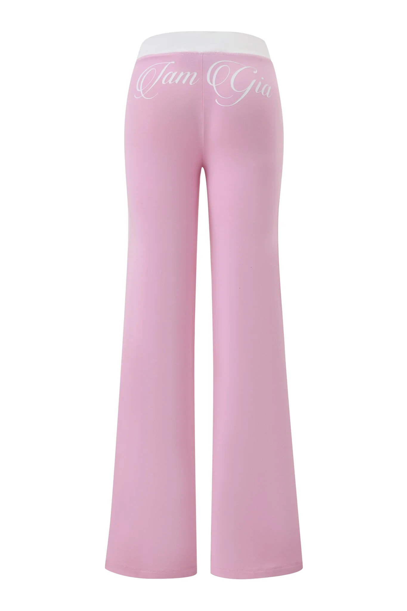 BLARE PIPING TRACKPANT - BABY PINK AND WHITE - Image 9