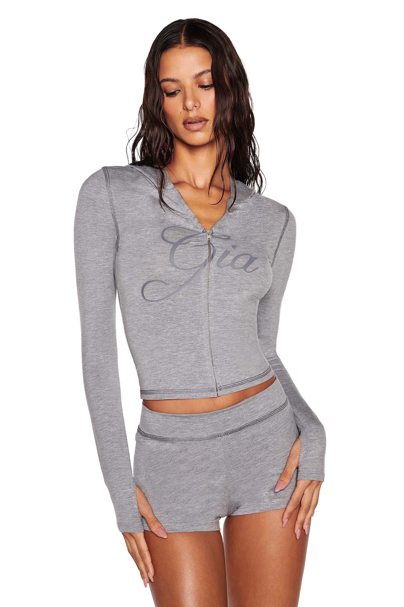 BLARE JERSEY SHORT - GREY : HEATHER GREY - Image 3