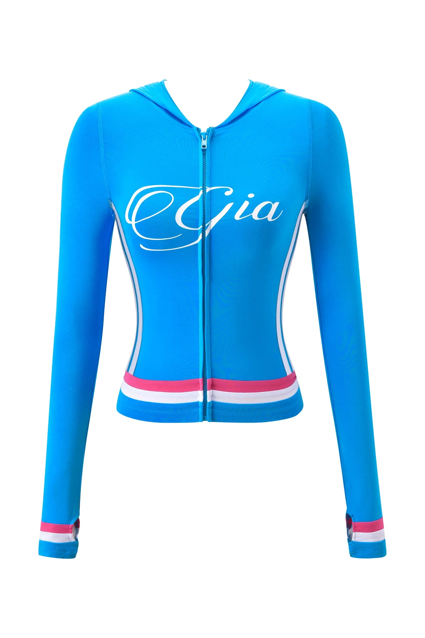 BLARE STRIPED HOODIE - SKY BLUE - Image 8