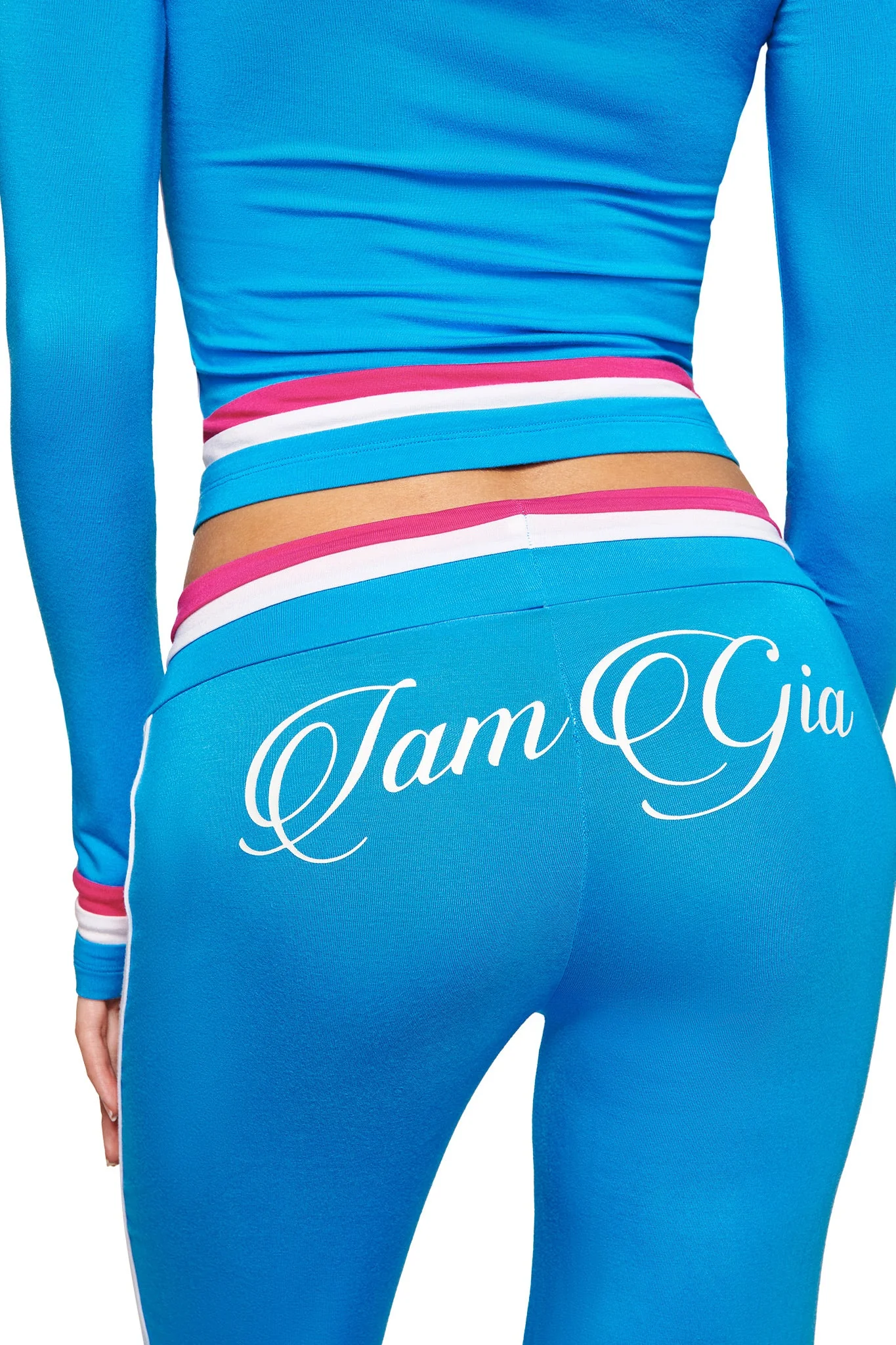BLARE STRIPED TRACKPANT - SKY BLUE - Image 4