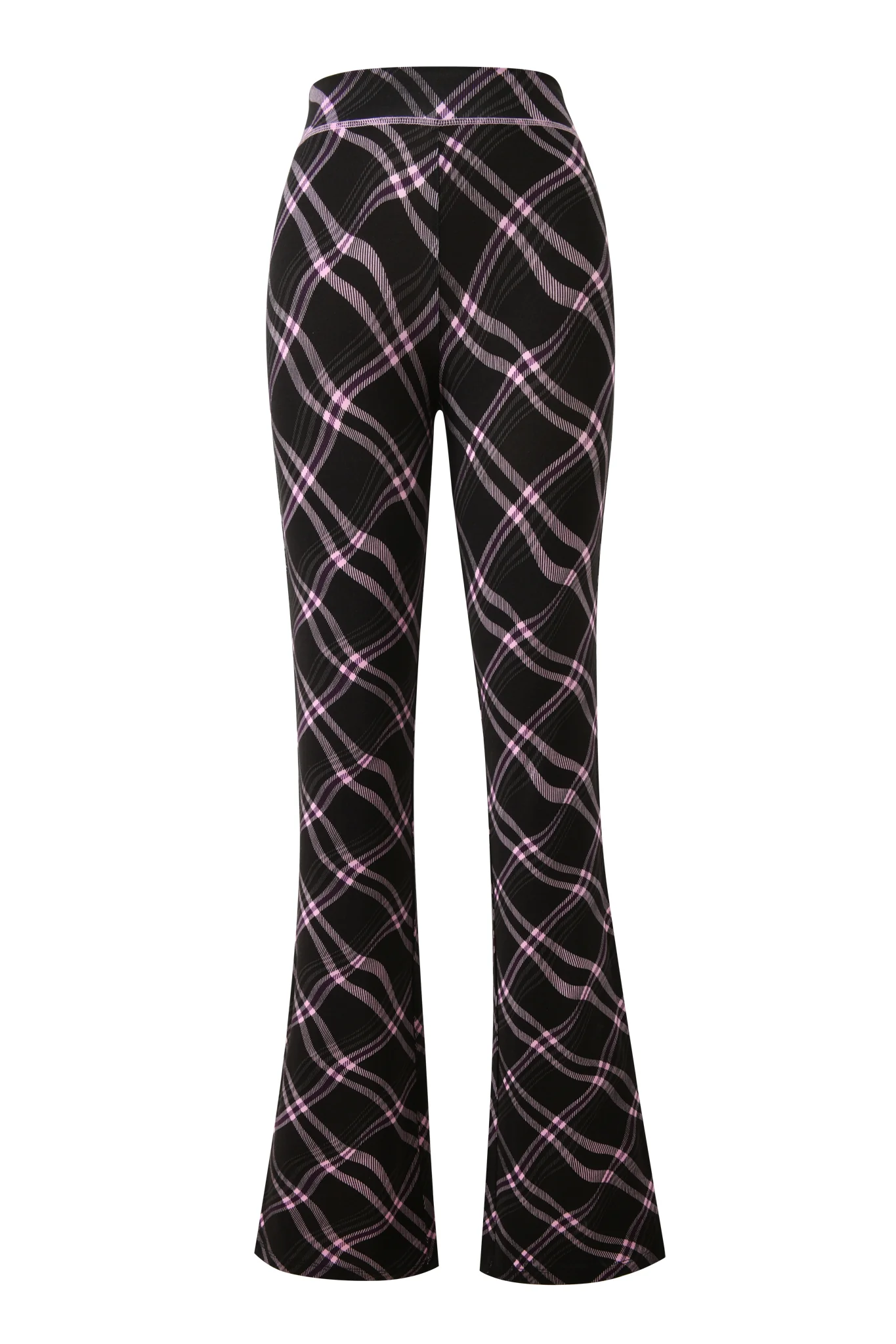 BLARE TRACKPANT - BLACK WARPED PLAID - Image 6