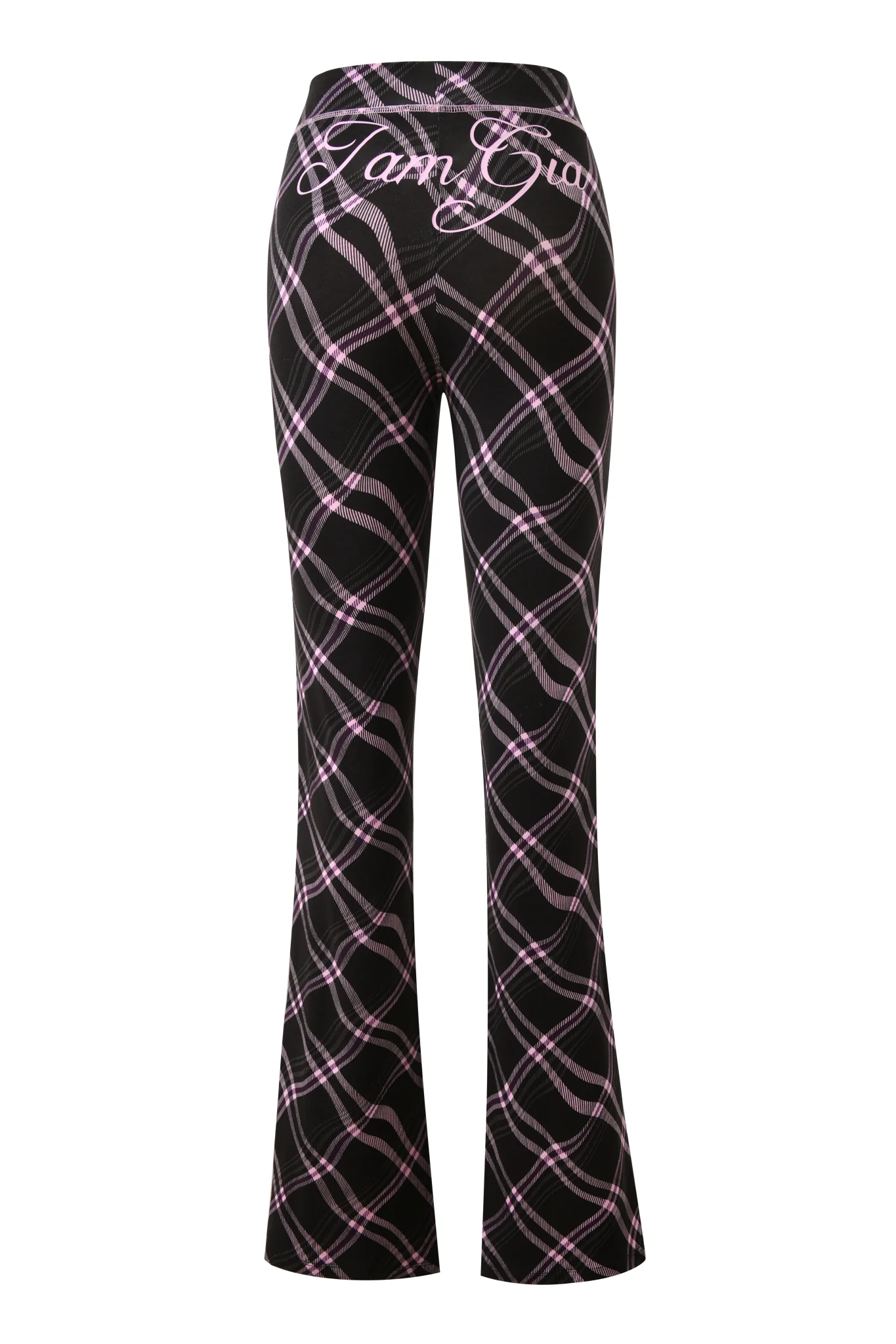BLARE TRACKPANT - BLACK WARPED PLAID - Image 8