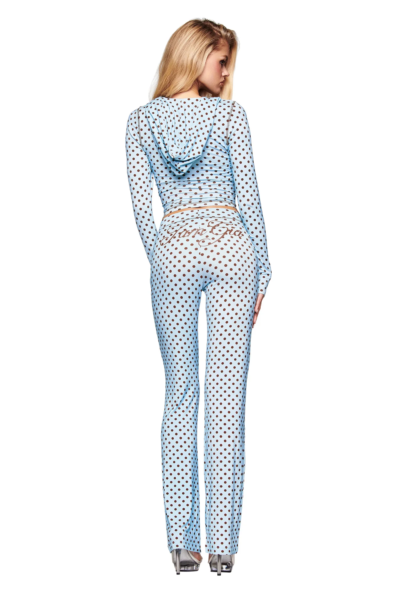 BLARE TRACKPANT - BLUE POLKA DOT - Image 4
