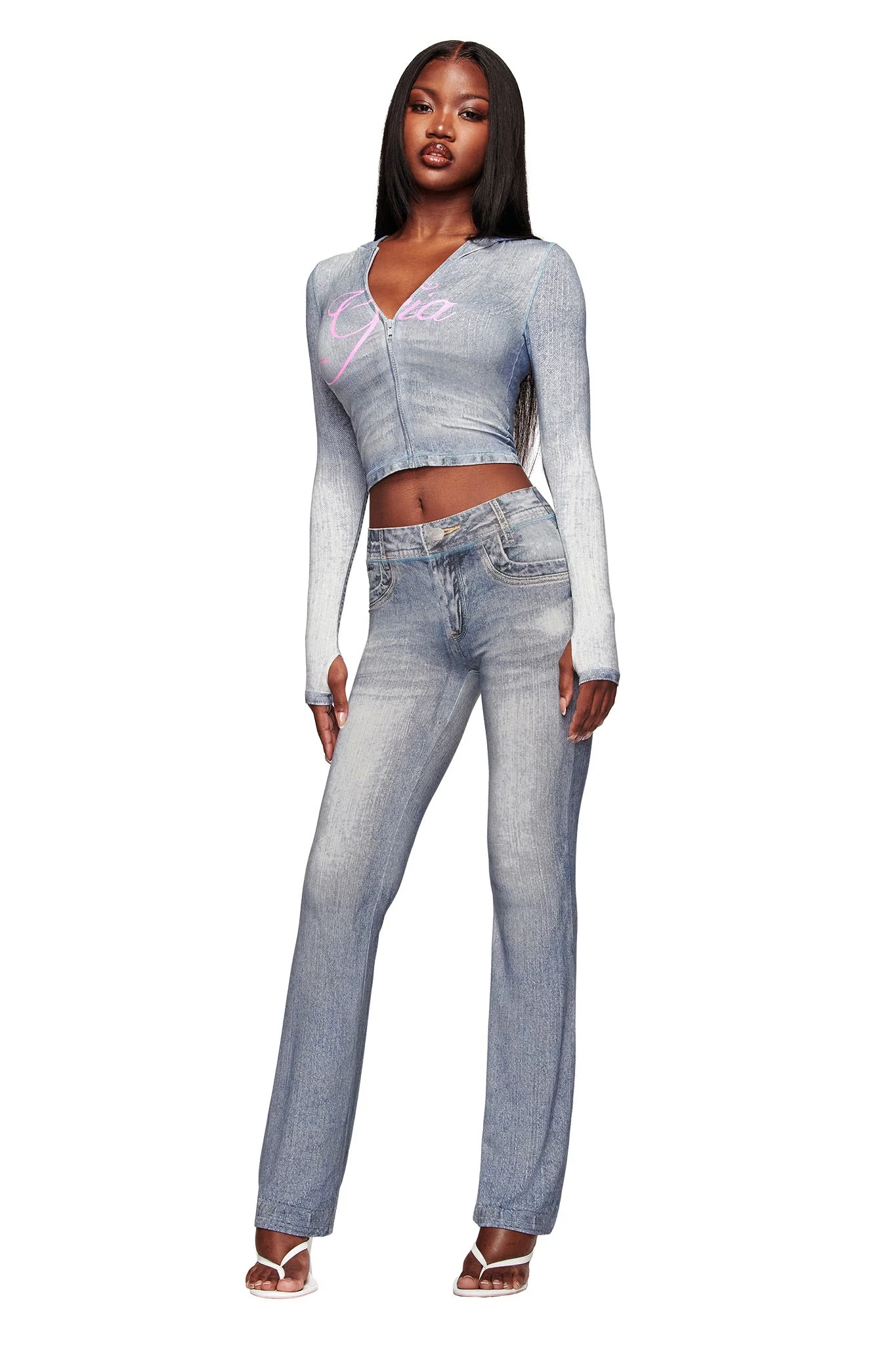 BLARE TRACKPANT - DENIM TROMPE L'OEIL - Image 3