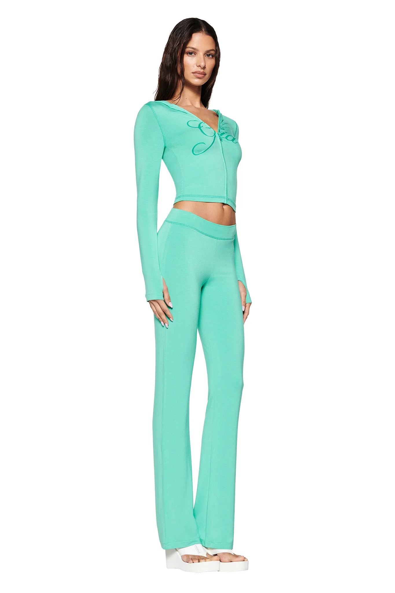 BLARE TRACKPANT - GREEN : TURQUOISE : TEAL - Image 4