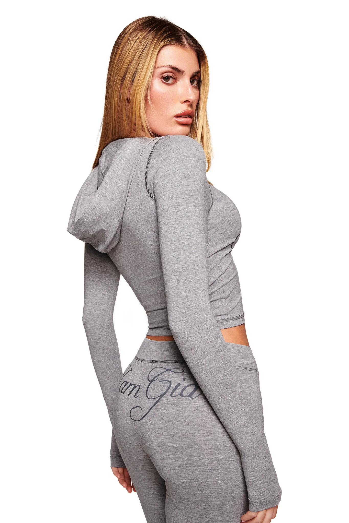 BLARE JERSEY TRACKPANT - GREY : HEATHER GREY - Image 4