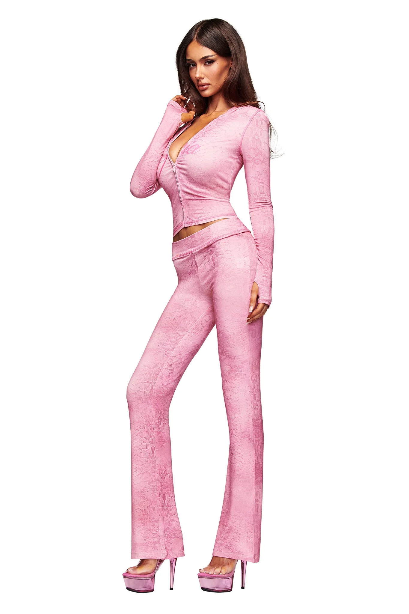 BLARE TRACKPANT - LIGHT PINK SERPENTINE - Image 4