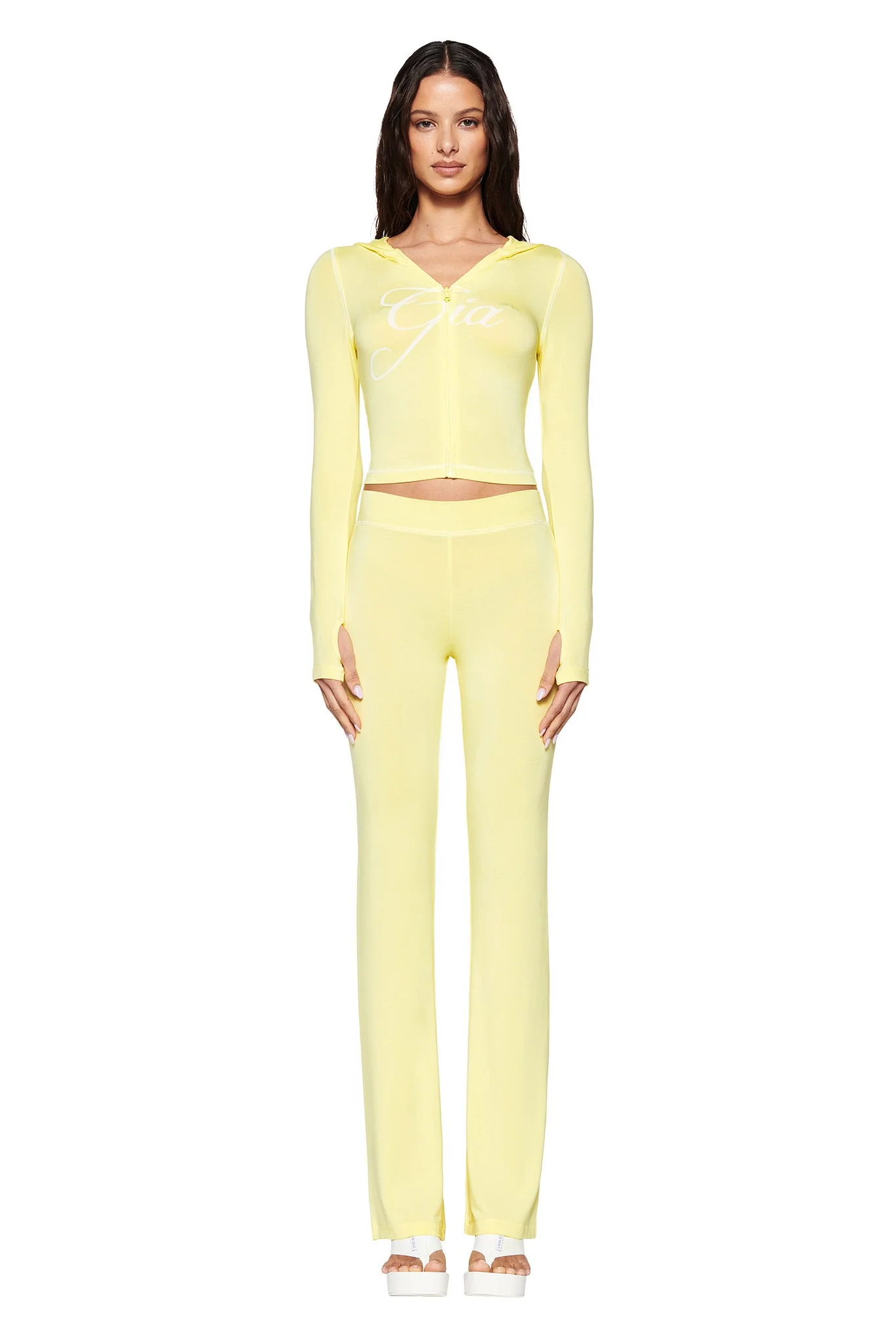 BLARE TRACKPANT - YELLOW : PALE YELLOW - Image 2