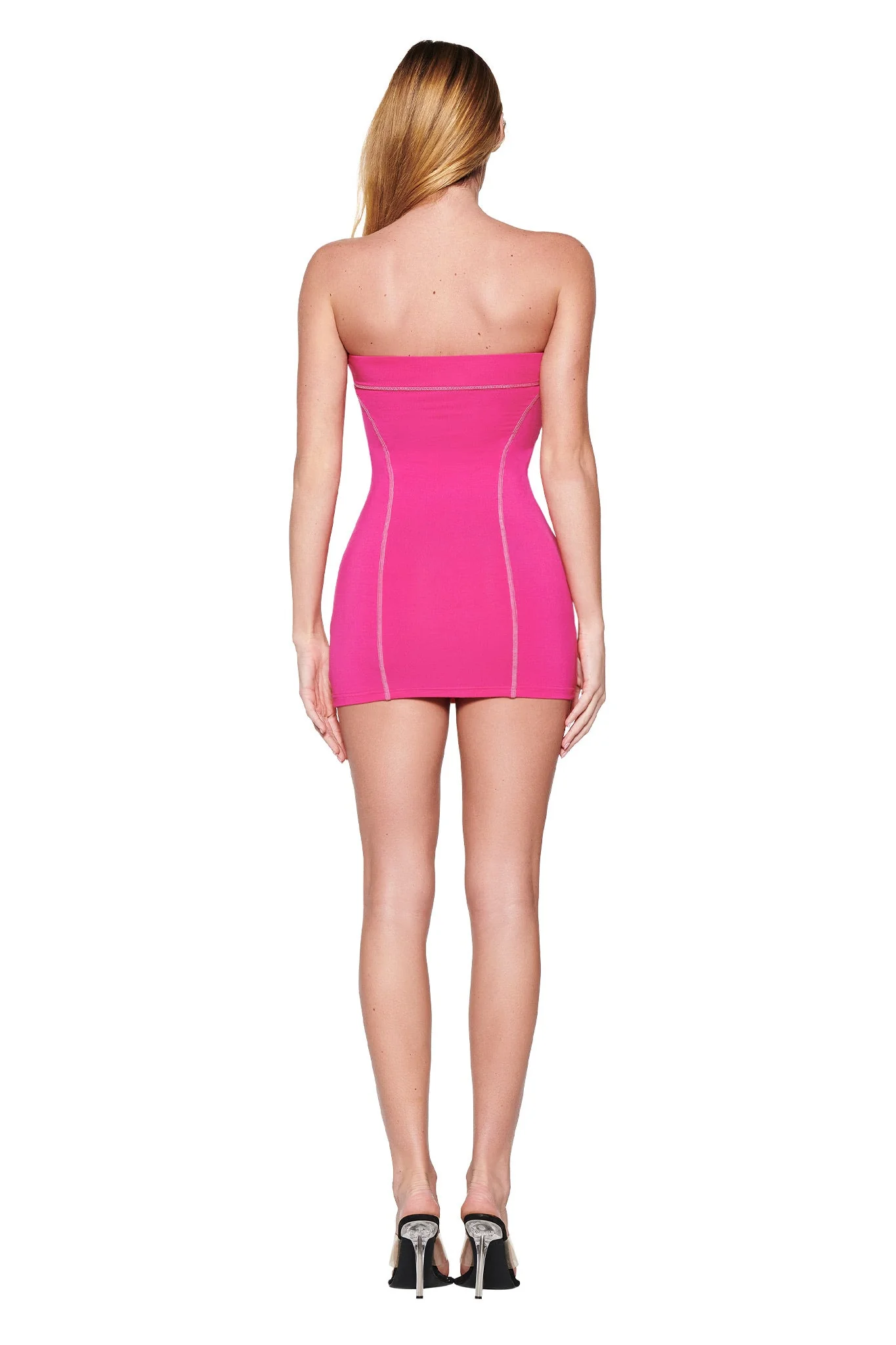 BLARE TUBE MINI DRESS - PINK : HOT PINK - Image 5