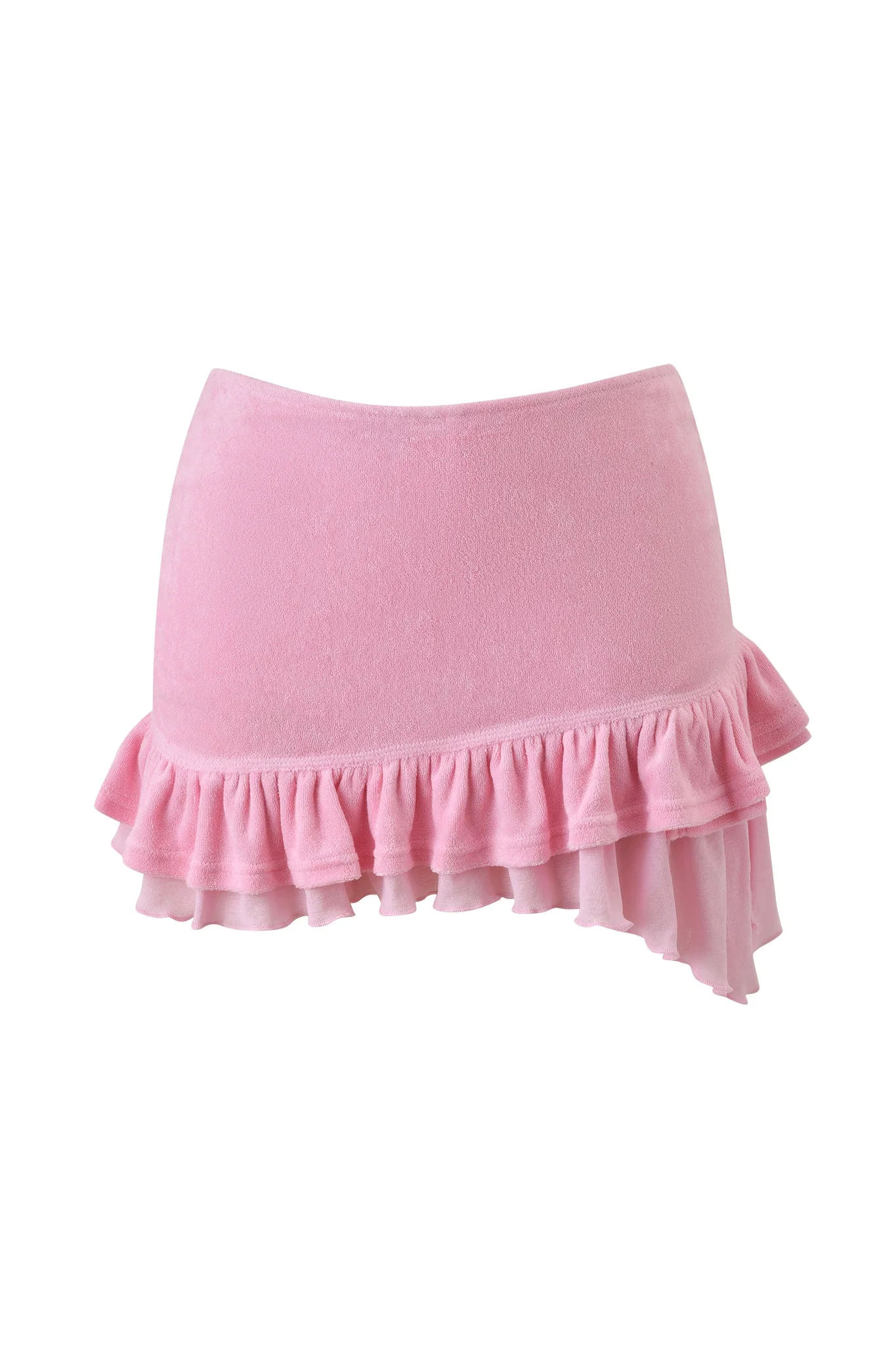 BRIELLE TERRY MINI SKIRT - PINK - Image 5