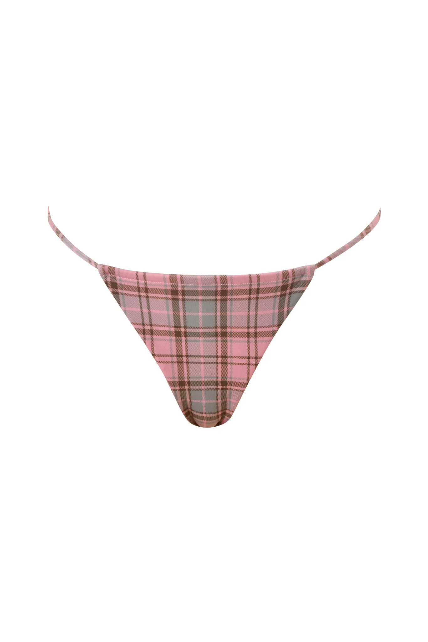 BRITT BIKINI BOTTOM - PINK PLAID - Image 6