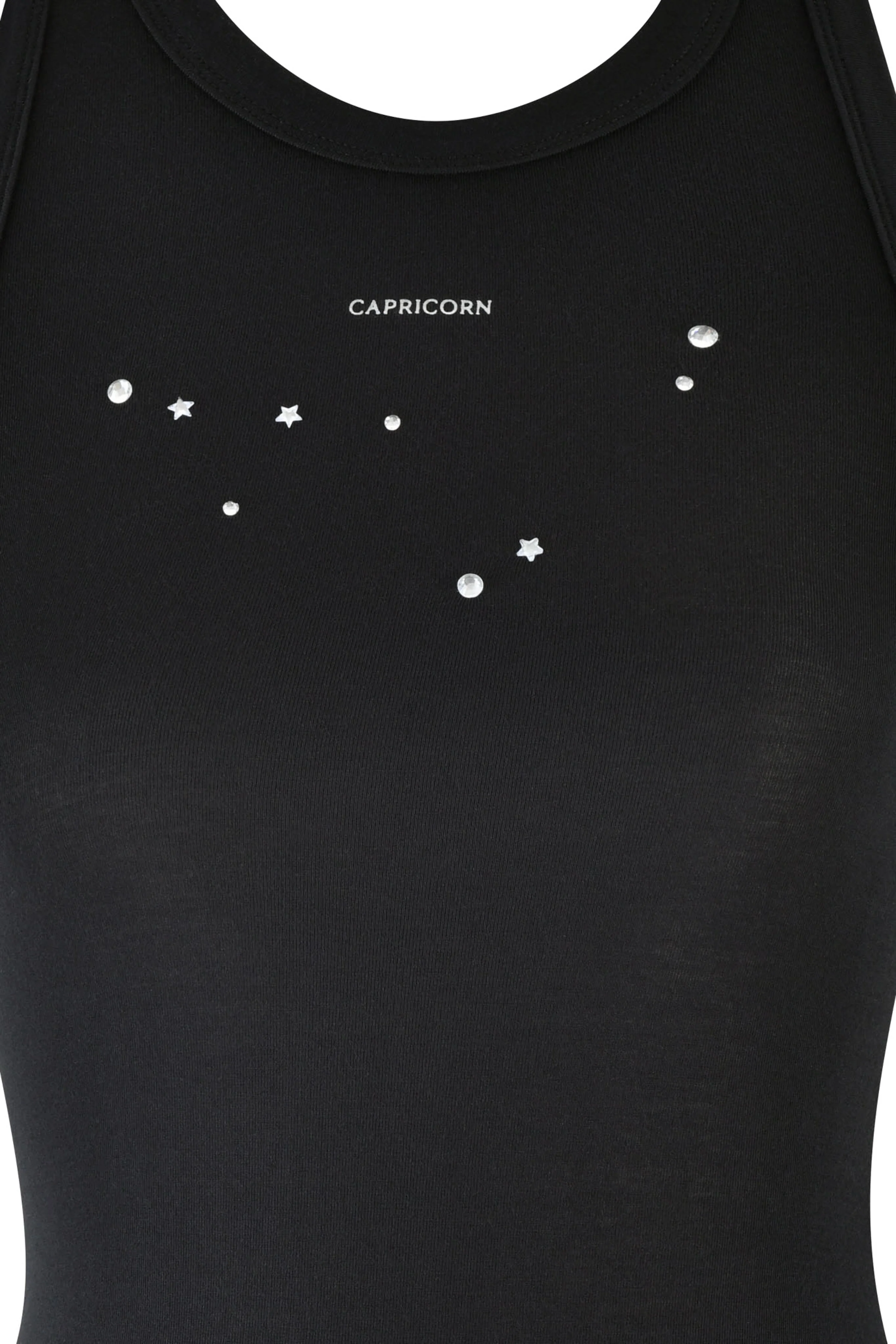 CAPRICORN ZODIAC TANK - BLACK - Image 7
