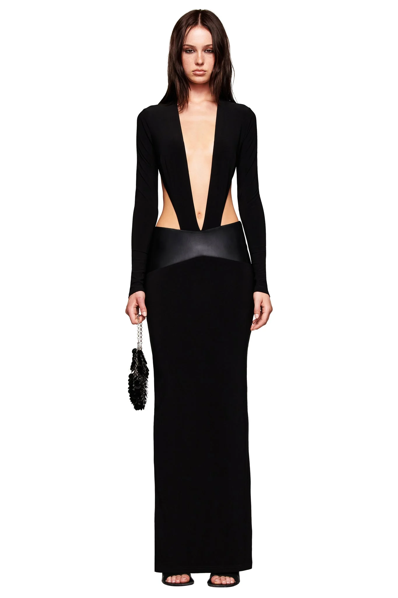 CARMINA MAXI DRESS - BLACK - Image 2