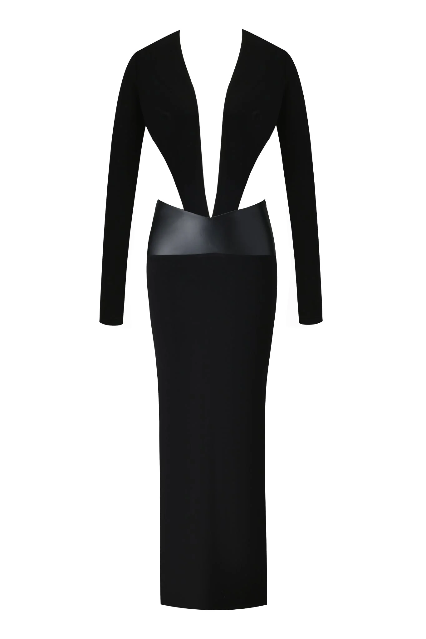 CARMINA MAXI DRESS - BLACK - Image 8
