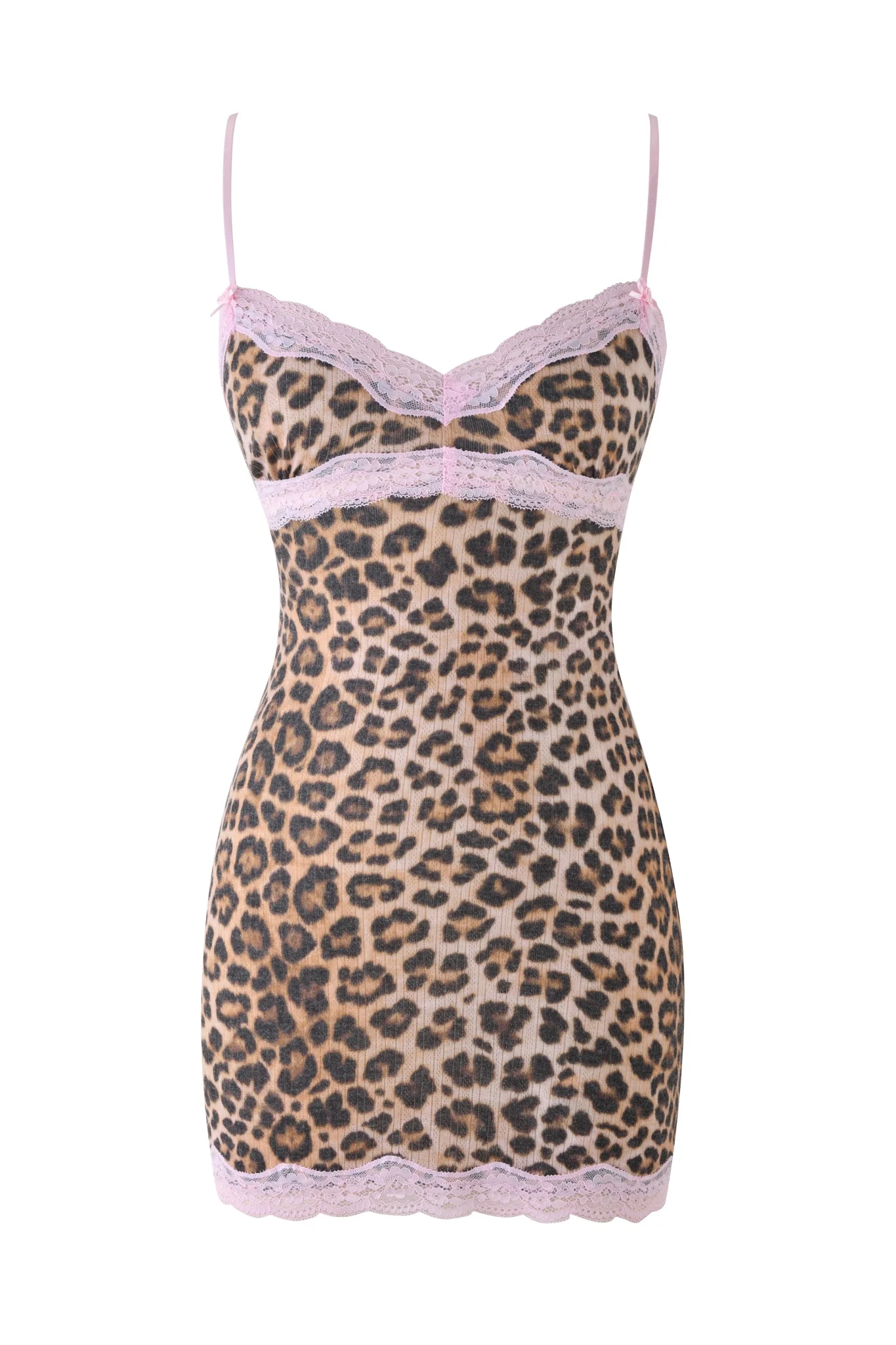 CASSIA SLIP DRESS - BEIGE : LEOPARD - Image 6