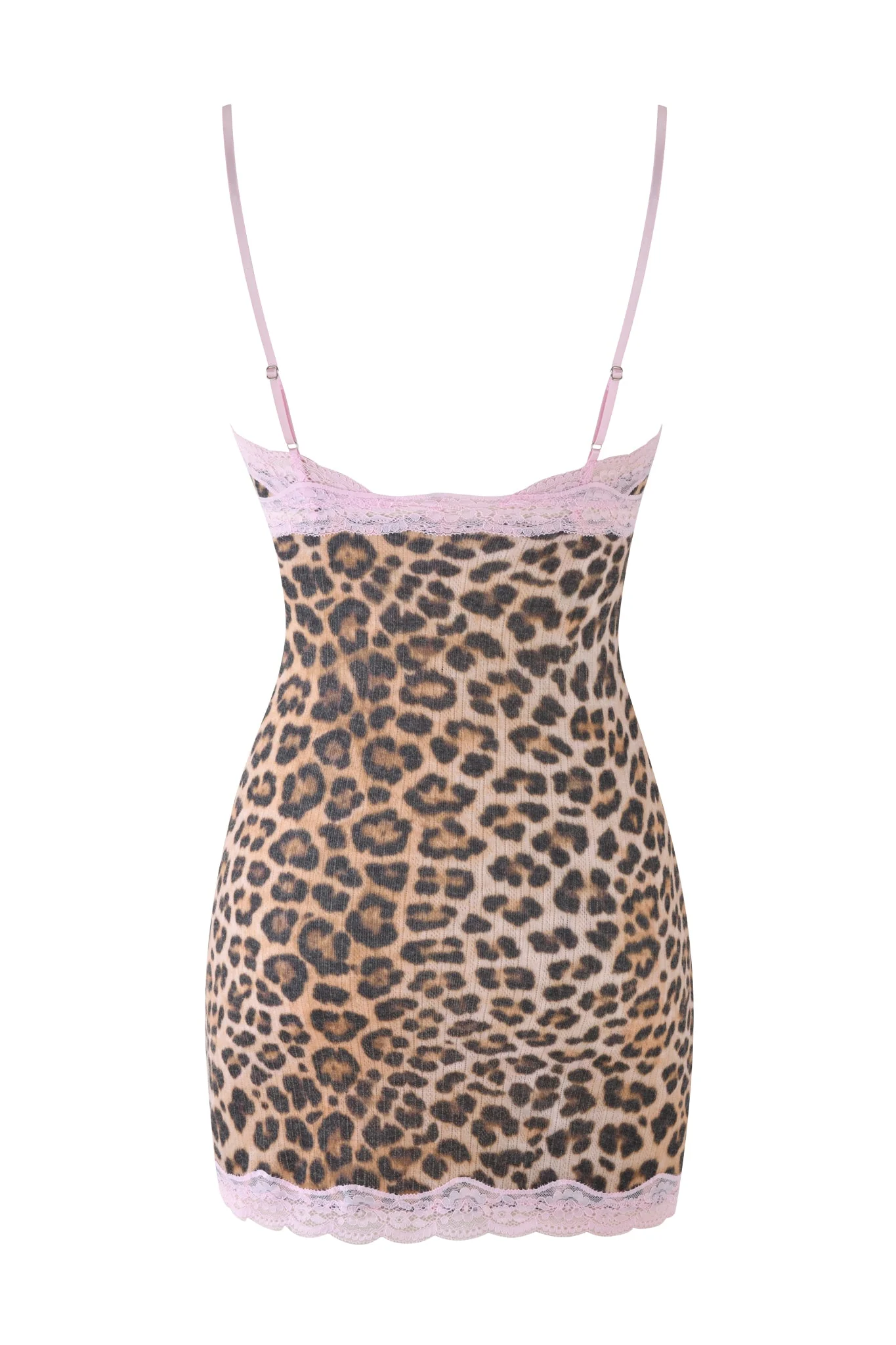 CASSIA SLIP DRESS - BEIGE : LEOPARD - Image 7