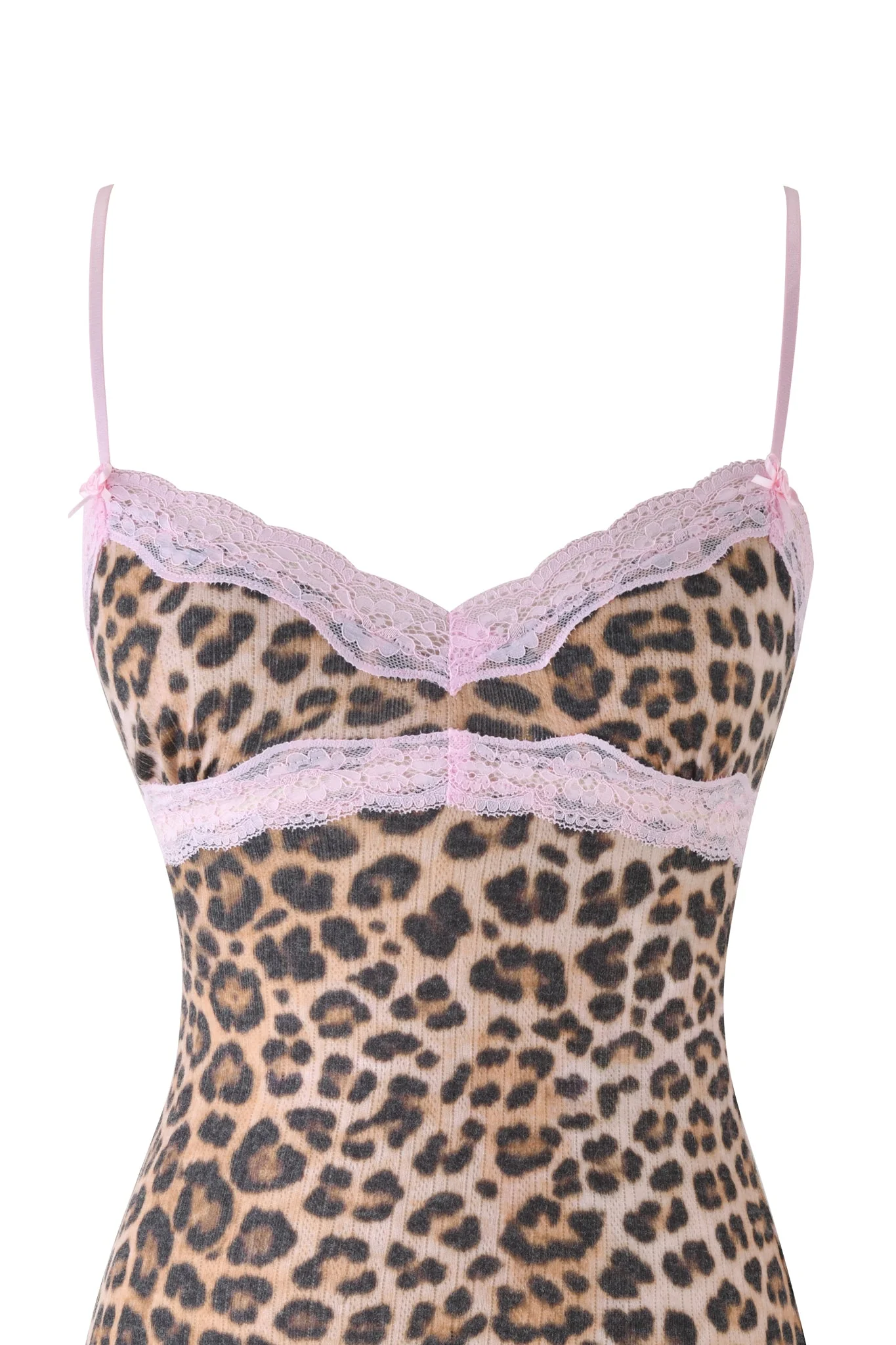 CASSIA SLIP DRESS - BEIGE : LEOPARD - Image 8