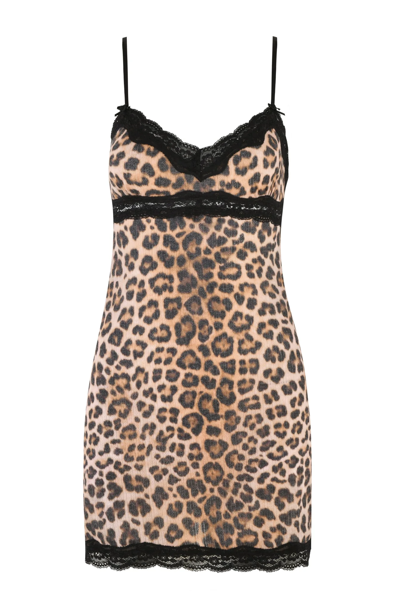 CASSIA SLIP DRESS - NEUTRAL : LEOPARD - Image 5