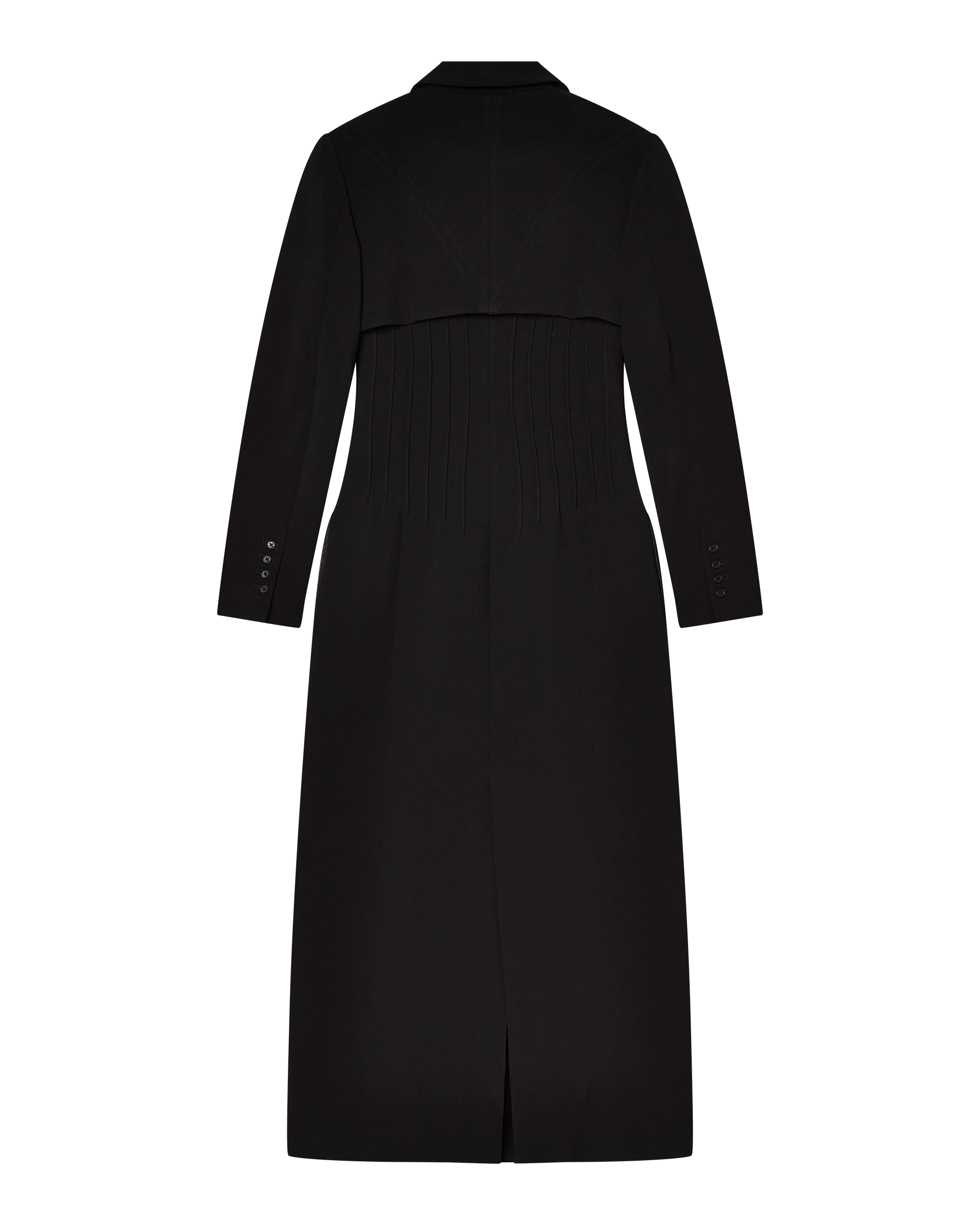 CELINE BUTTON UP TRENCH COAT - BLACK - Image 10