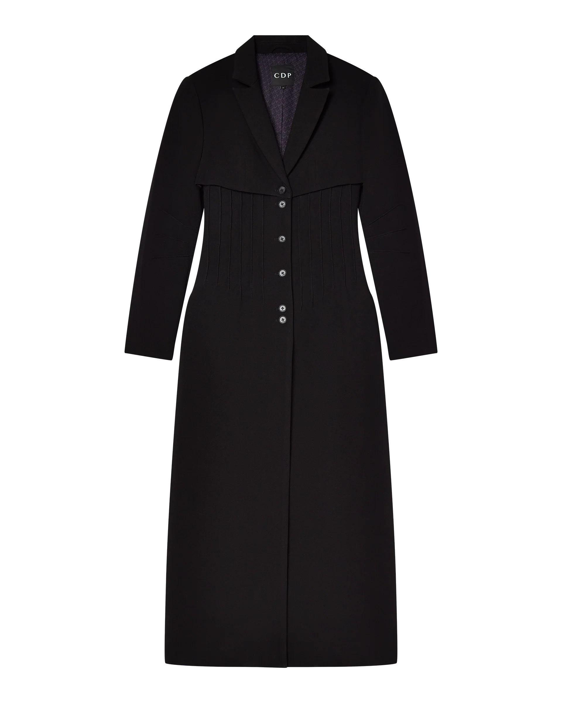 CELINE BUTTON UP TRENCH COAT - BLACK - Image 9