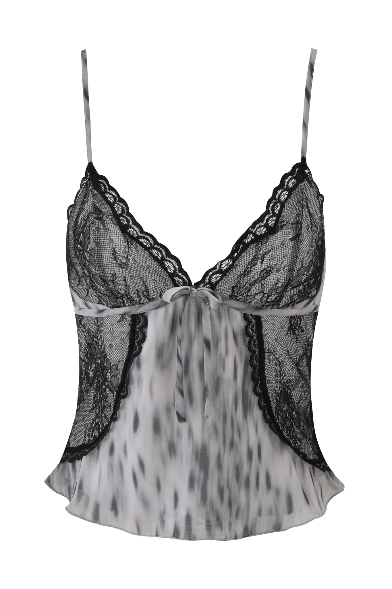 COLETTE LACE PANEL CAMI TOP - SNOW LEOPARD - Image 6
