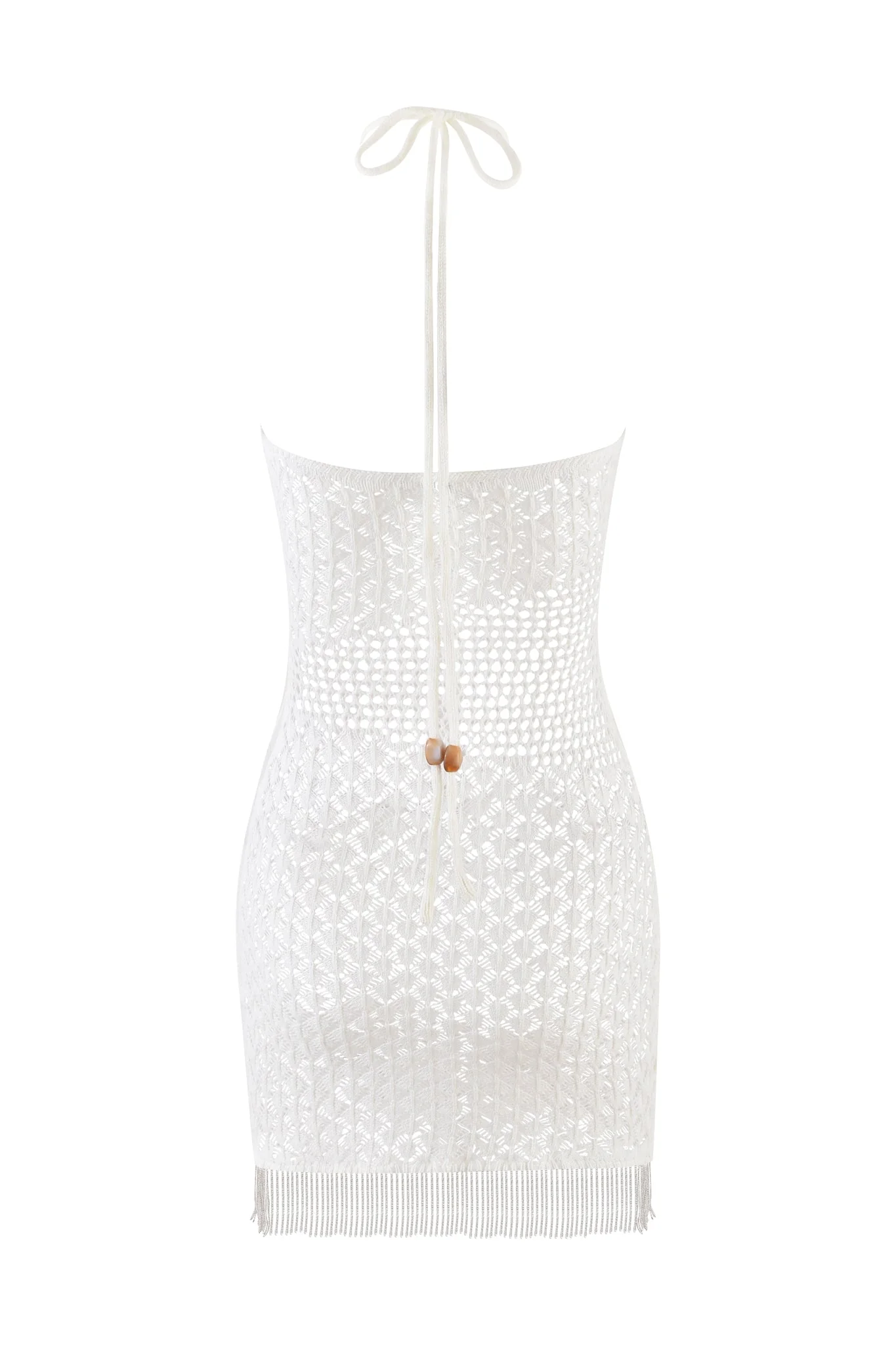 CORALIE MINI DRESS - BEIGE : CREAM - Image 10