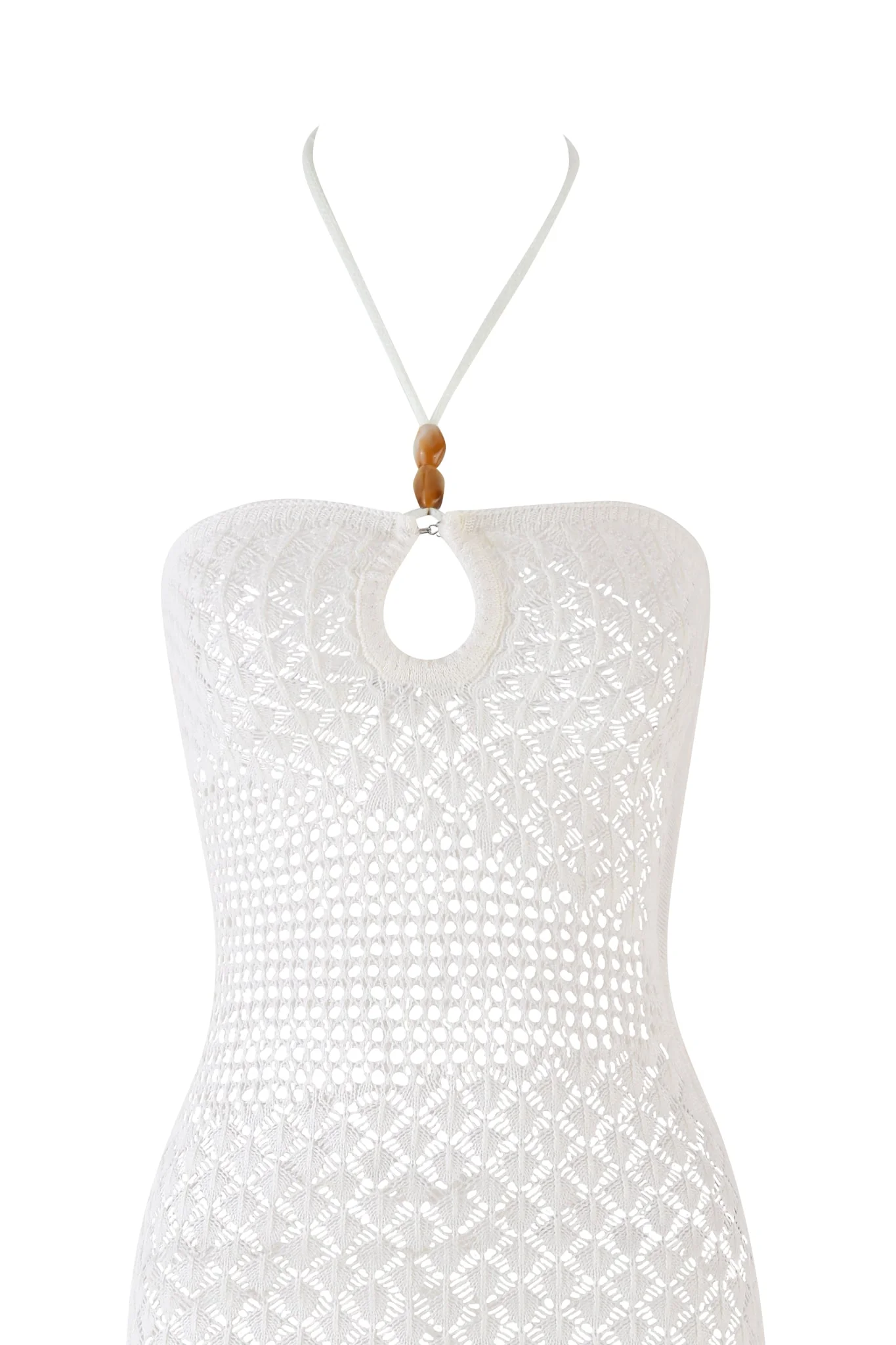 CORALIE MINI DRESS - BEIGE : CREAM - Image 11