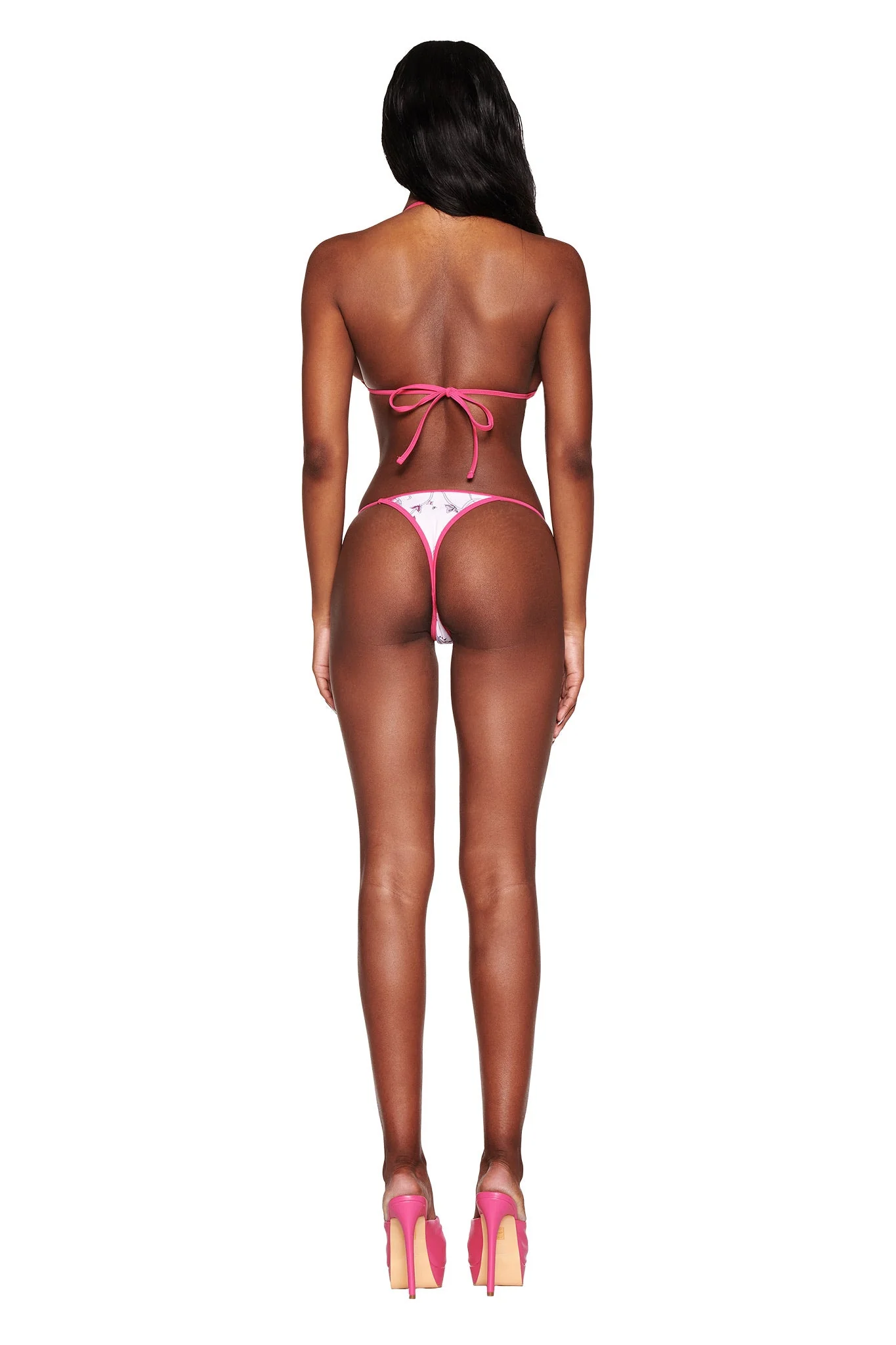 CORDELIA 2.0 BIKINI TOP - PINK : BUTTERFLY RIBBON - Image 6