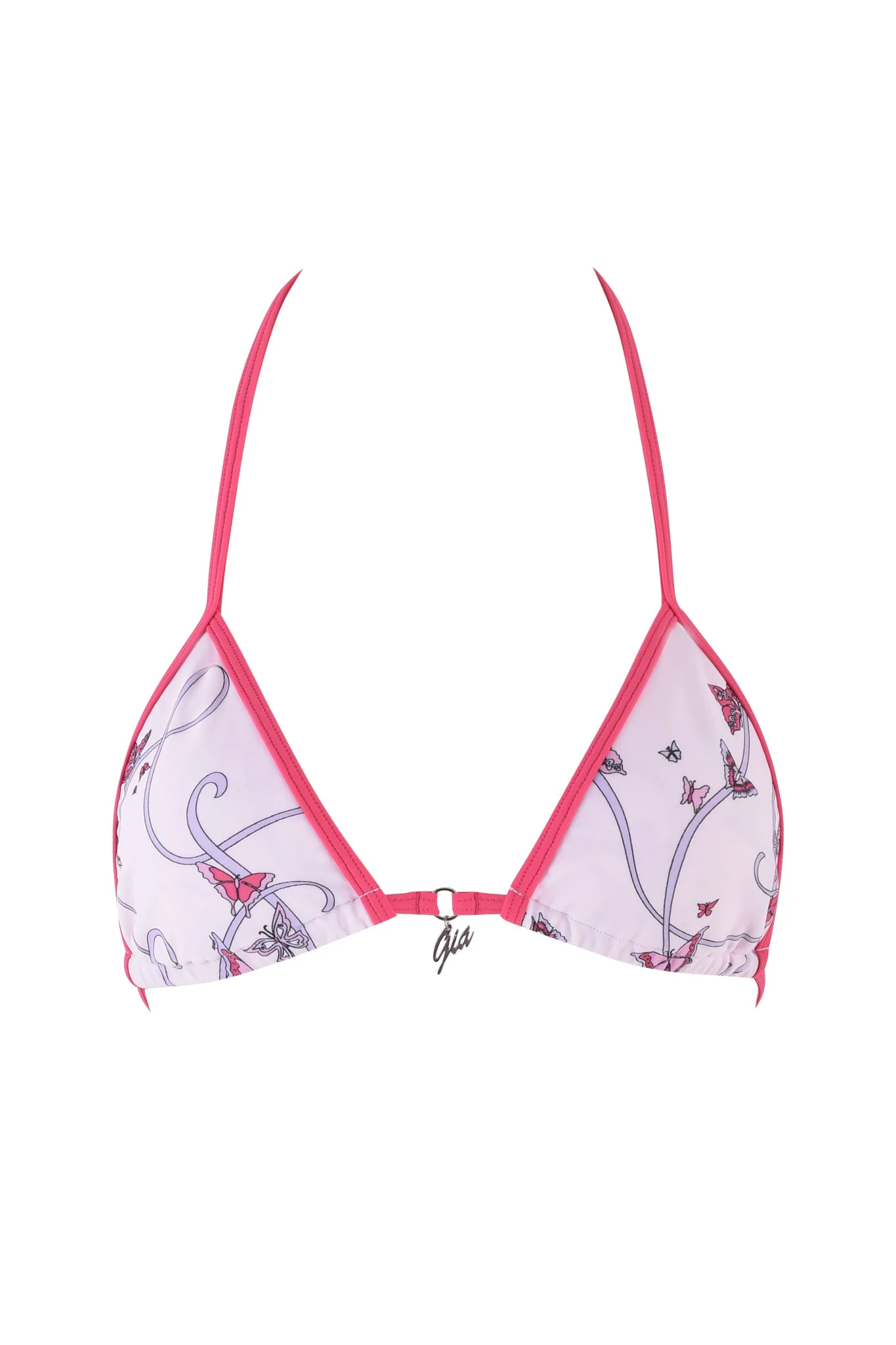 CORDELIA 2.0 BIKINI TOP - PINK : BUTTERFLY RIBBON - Image 7