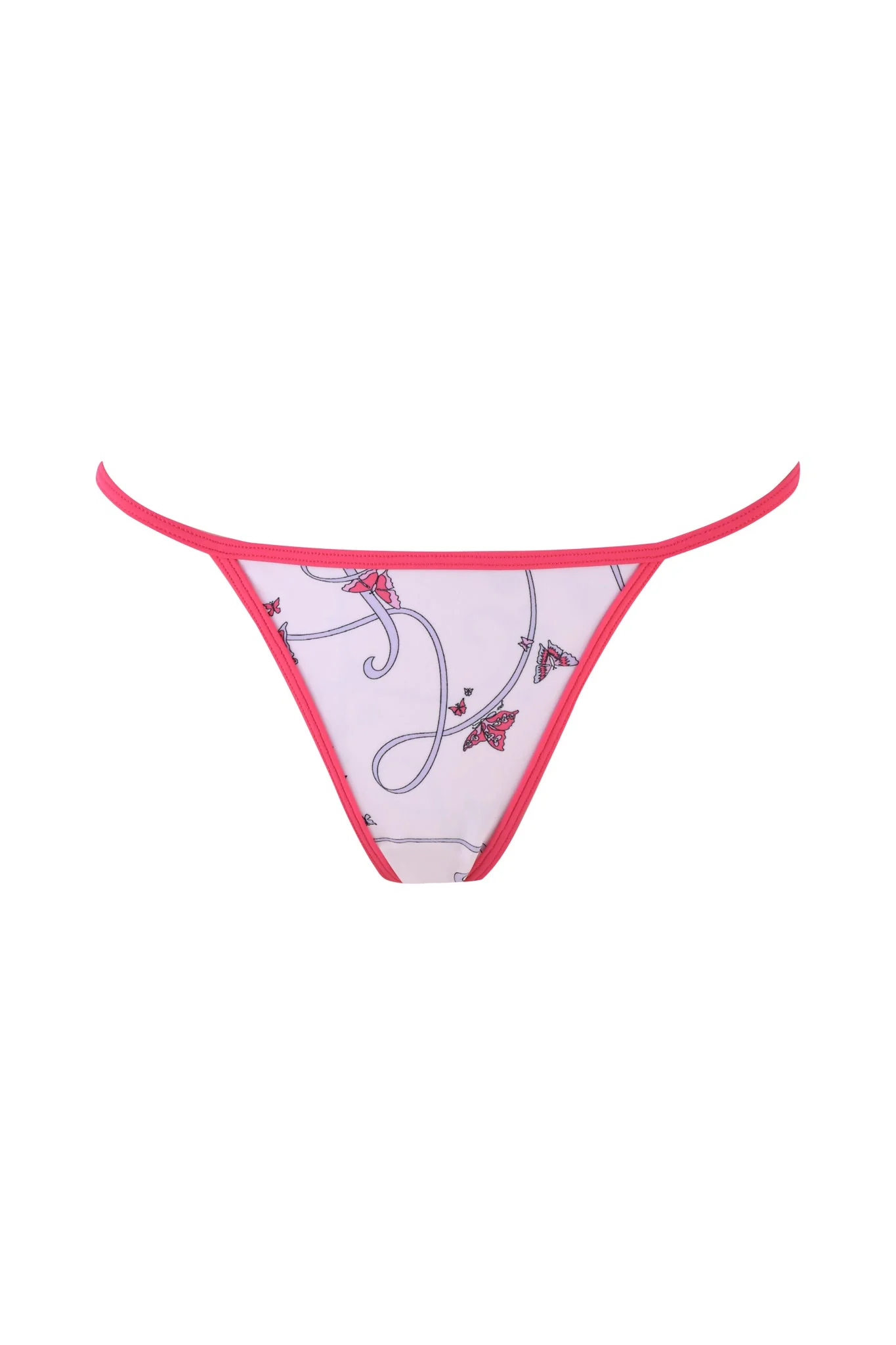 CORDELIA BIKINI BOTTOM - PINK : BUTTERFLY RIBBON - Image 7