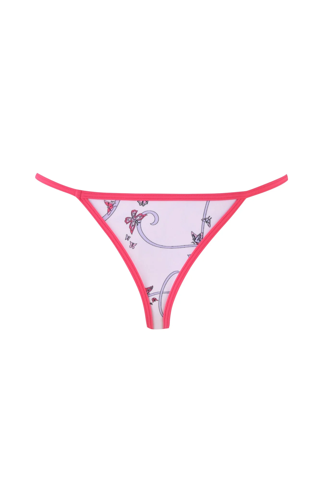 CORDELIA BIKINI BOTTOM - PINK : BUTTERFLY RIBBON - Image 8