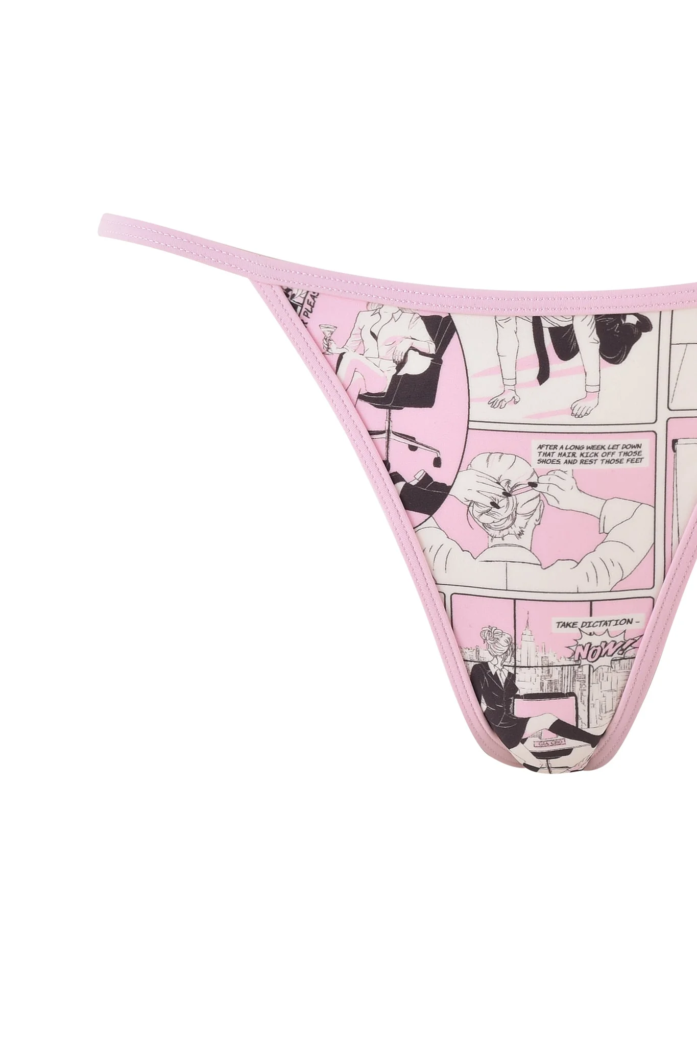 CORDELIA BIKINI BOTTOM - PINK : DIGITAL : COMIC PRINT - Image 9