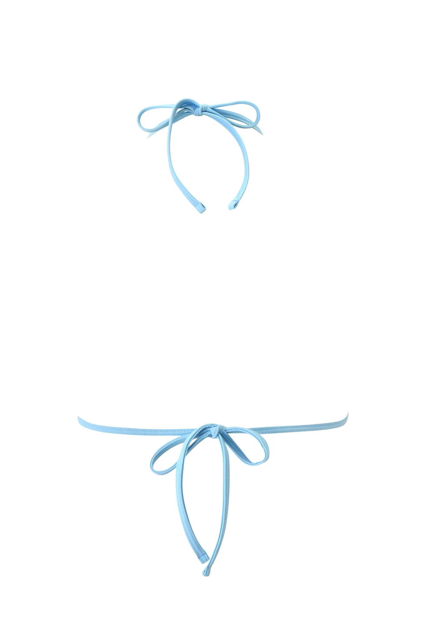 CORDELIA BIKINI TOP - BLUE STRIPE - Image 7