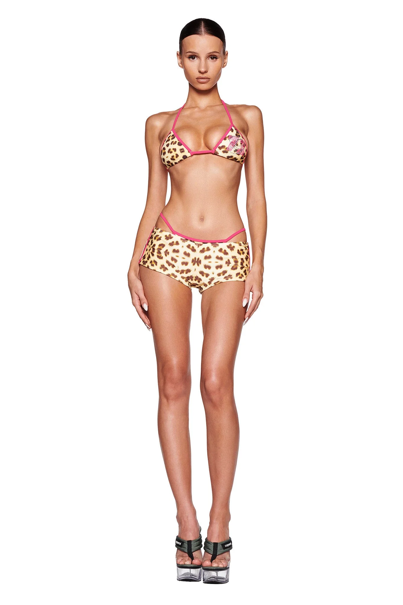 CORDELIA BIKINI TOP - NEUTRAL : LEOPARD : WILDCARD - Image 6