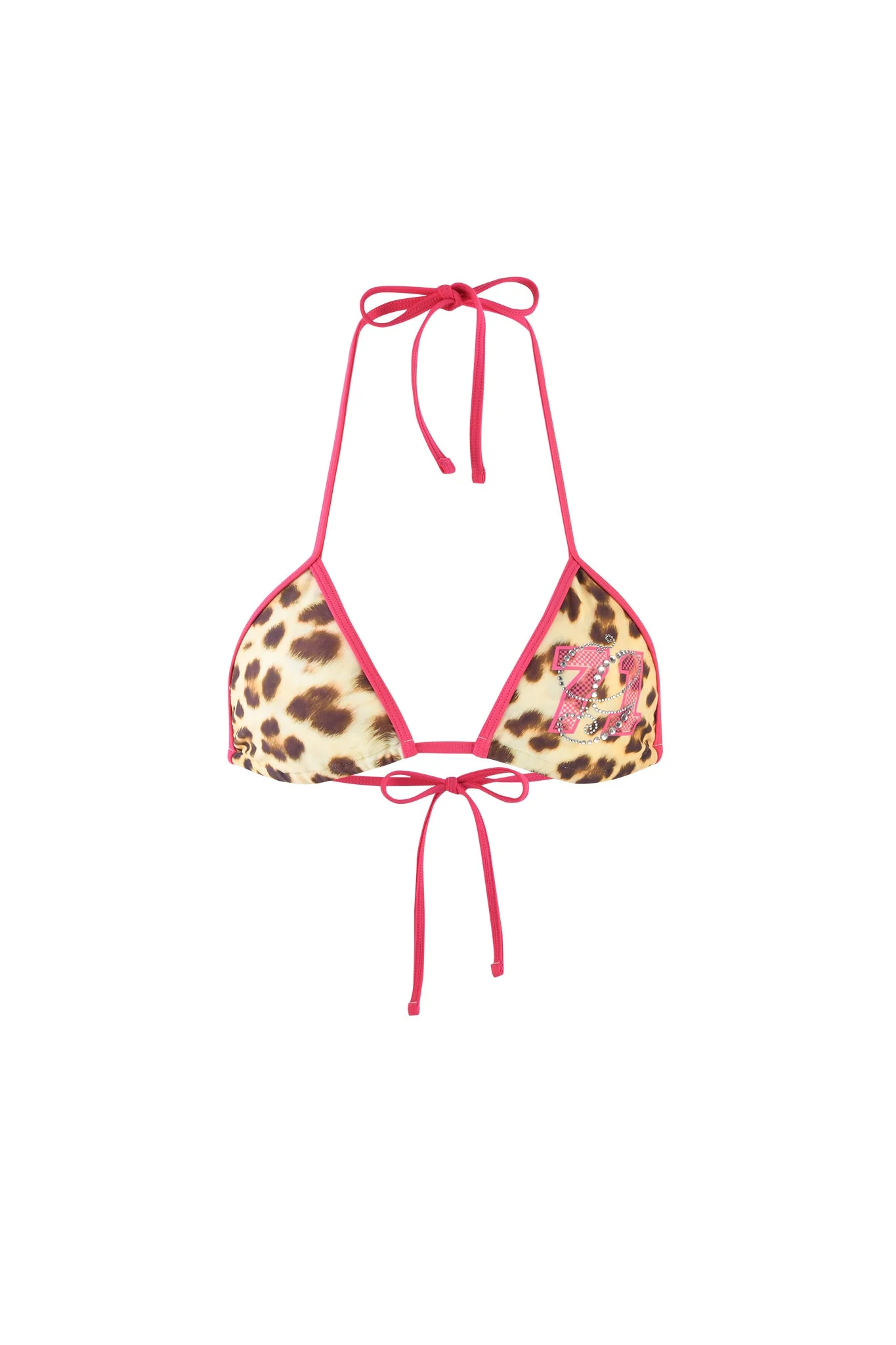 CORDELIA BIKINI TOP - NEUTRAL : LEOPARD : WILDCARD - Image 7