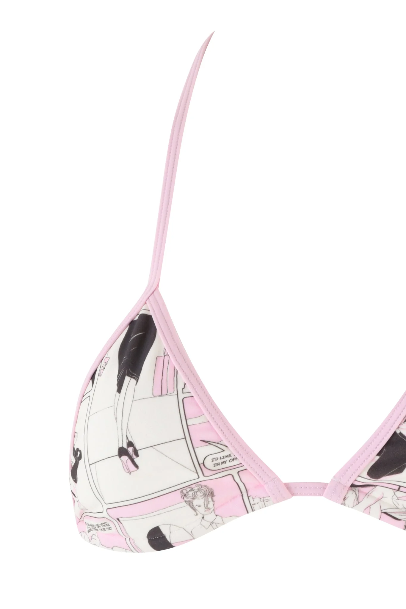CORDELIA BIKINI TOP - PINK :COMIC PRINT - Image 9
