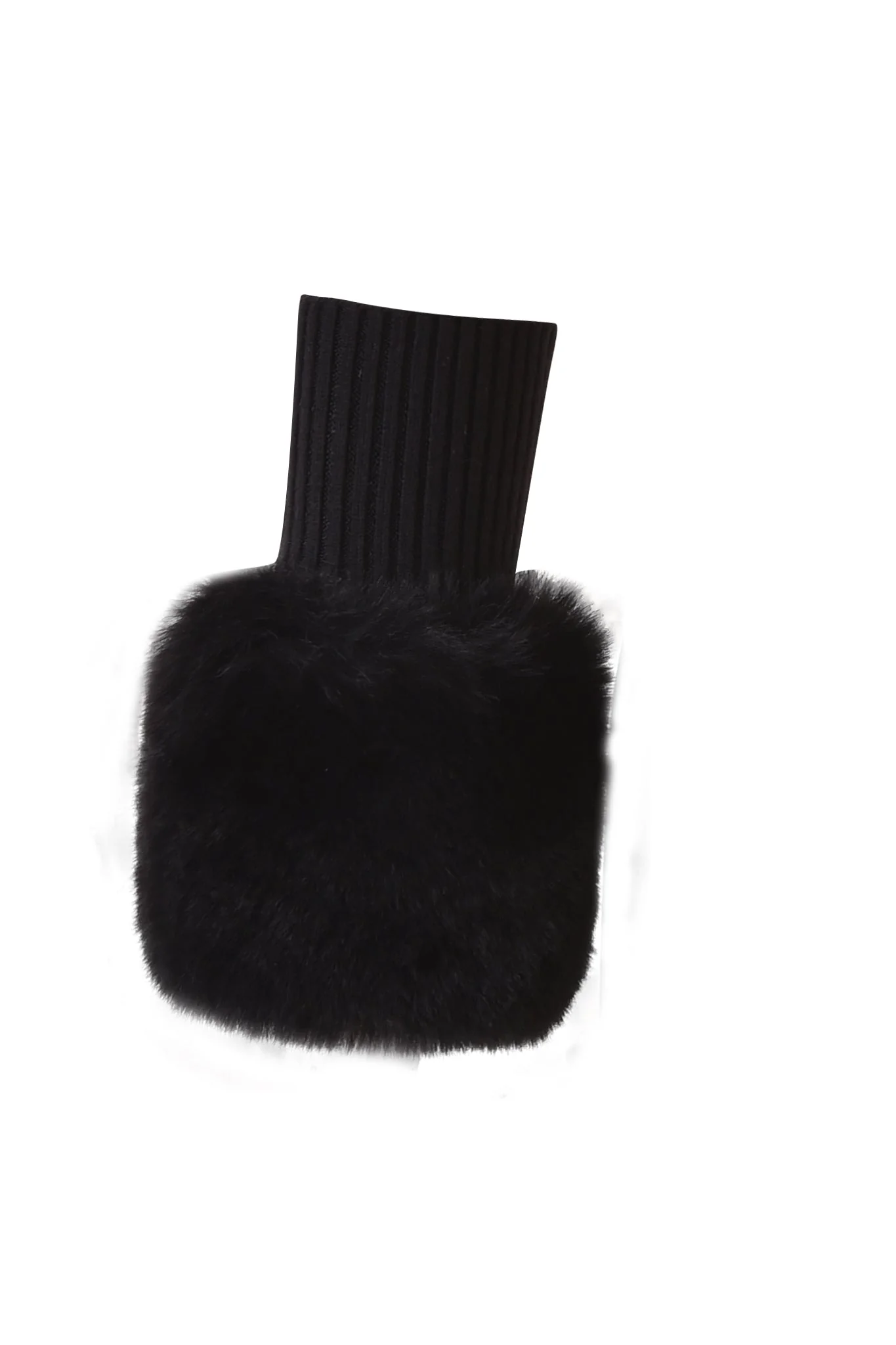 DENALI FUR RIB CUFF - BLACK - Image 6