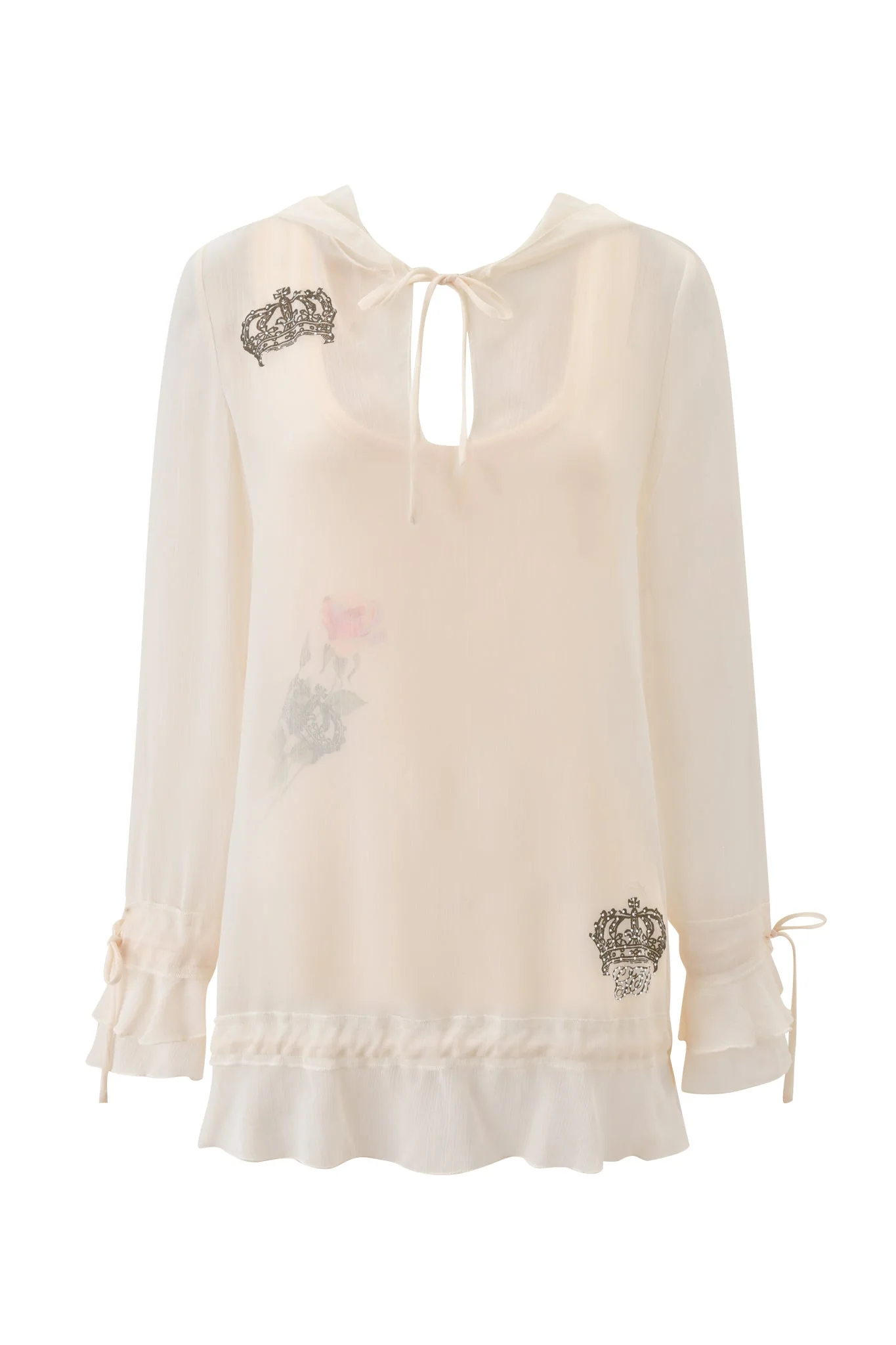 DIAMOND 2-IN-1 MINI DRESS - CREAM - Image 10
