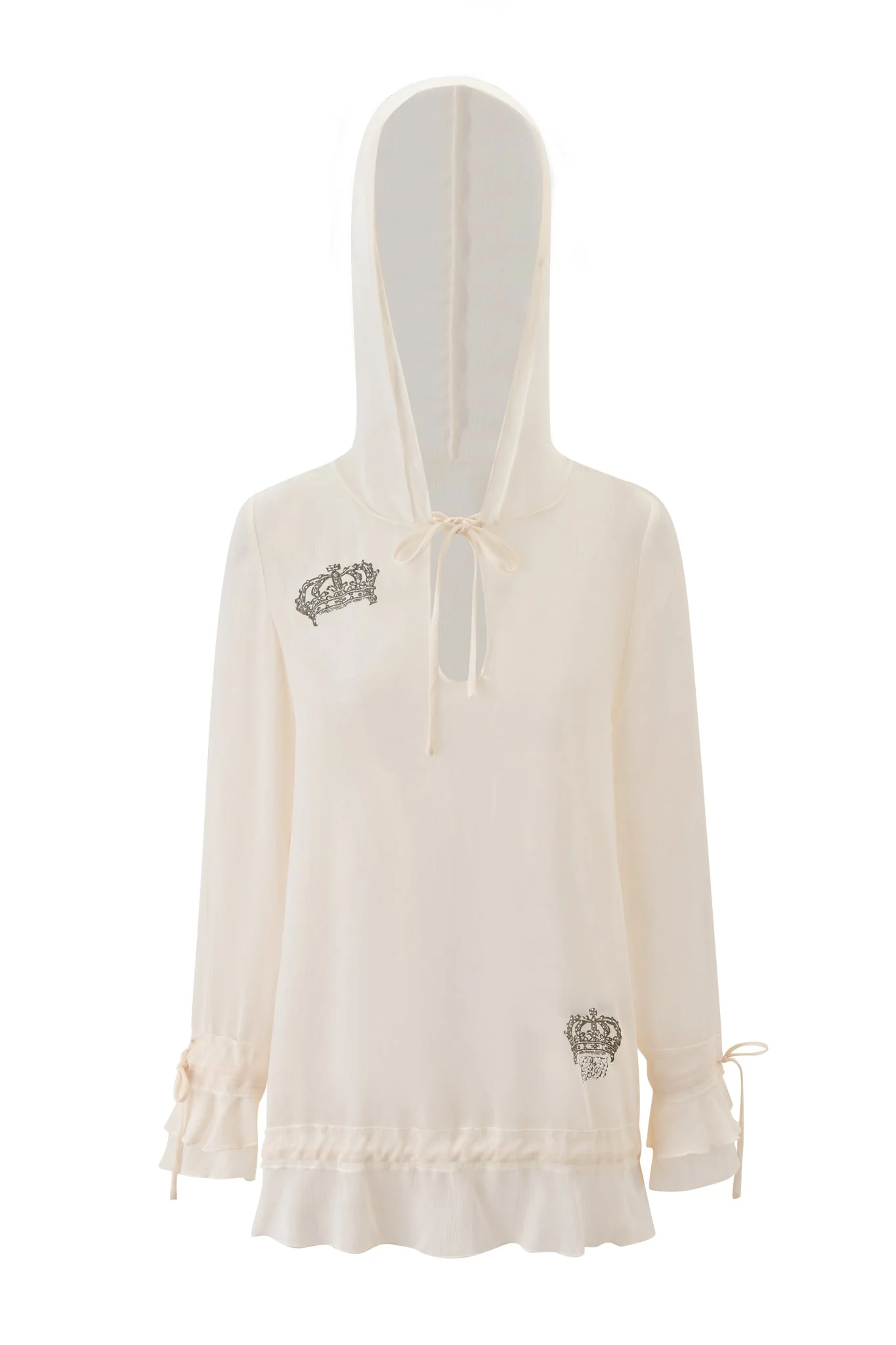 DIAMOND 2-IN-1 MINI DRESS - CREAM - Image 12