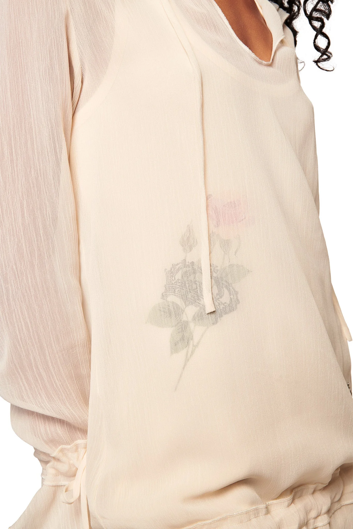 DIAMOND 2-IN-1 MINI DRESS - CREAM - Image 6