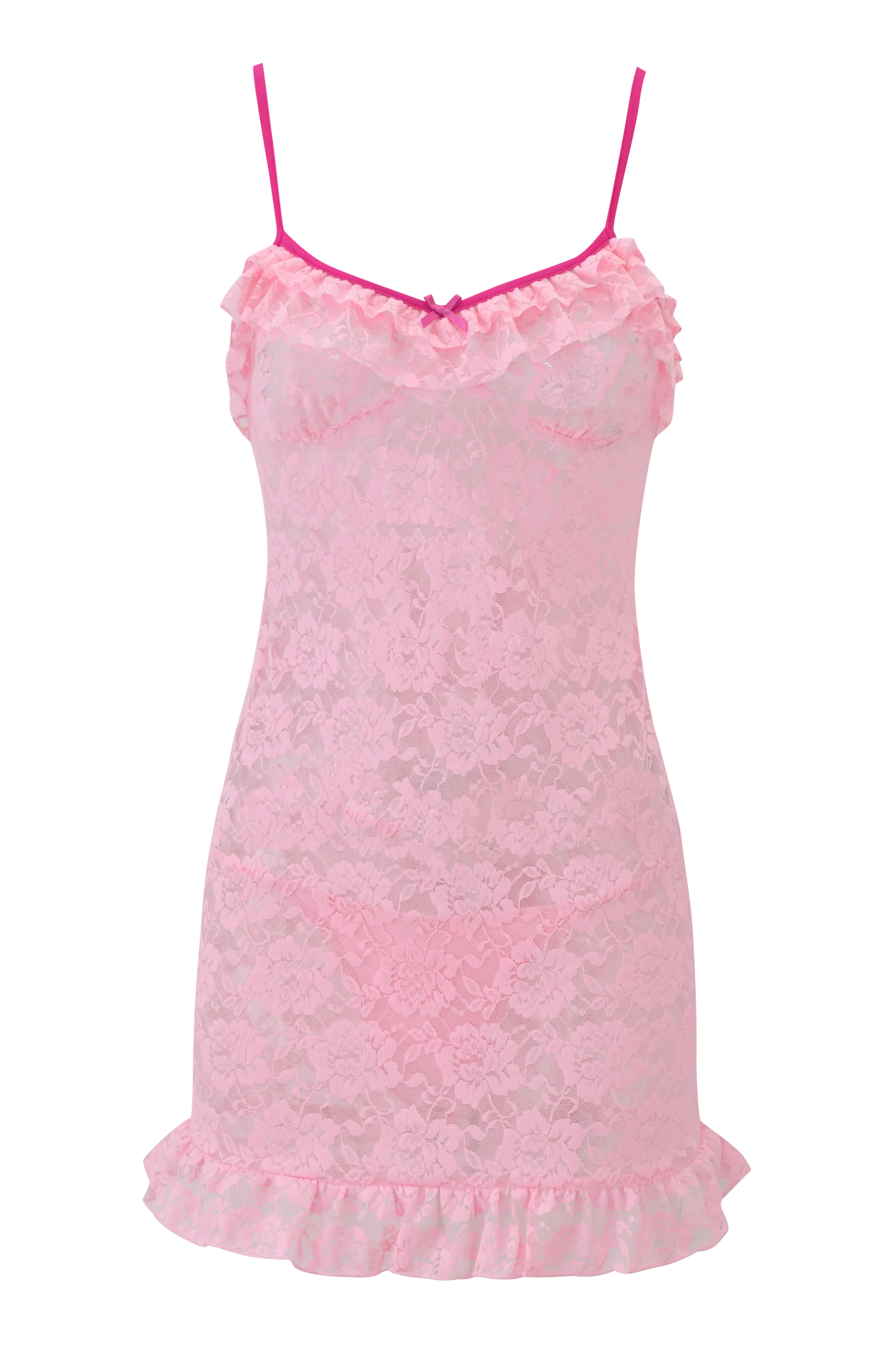 DOTTIE SLIP DRESS - PINK - Image 5