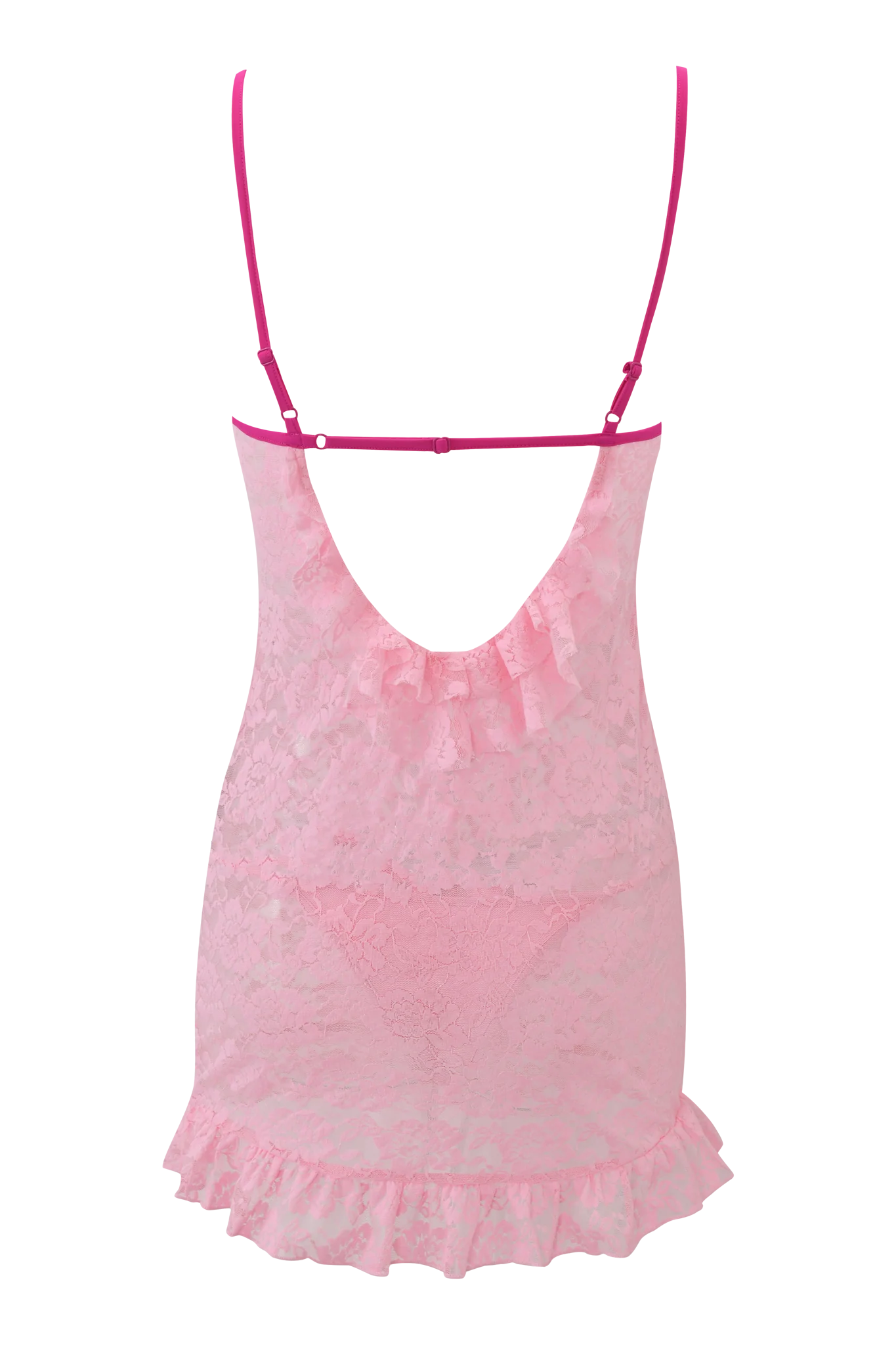 DOTTIE SLIP DRESS - PINK - Image 6