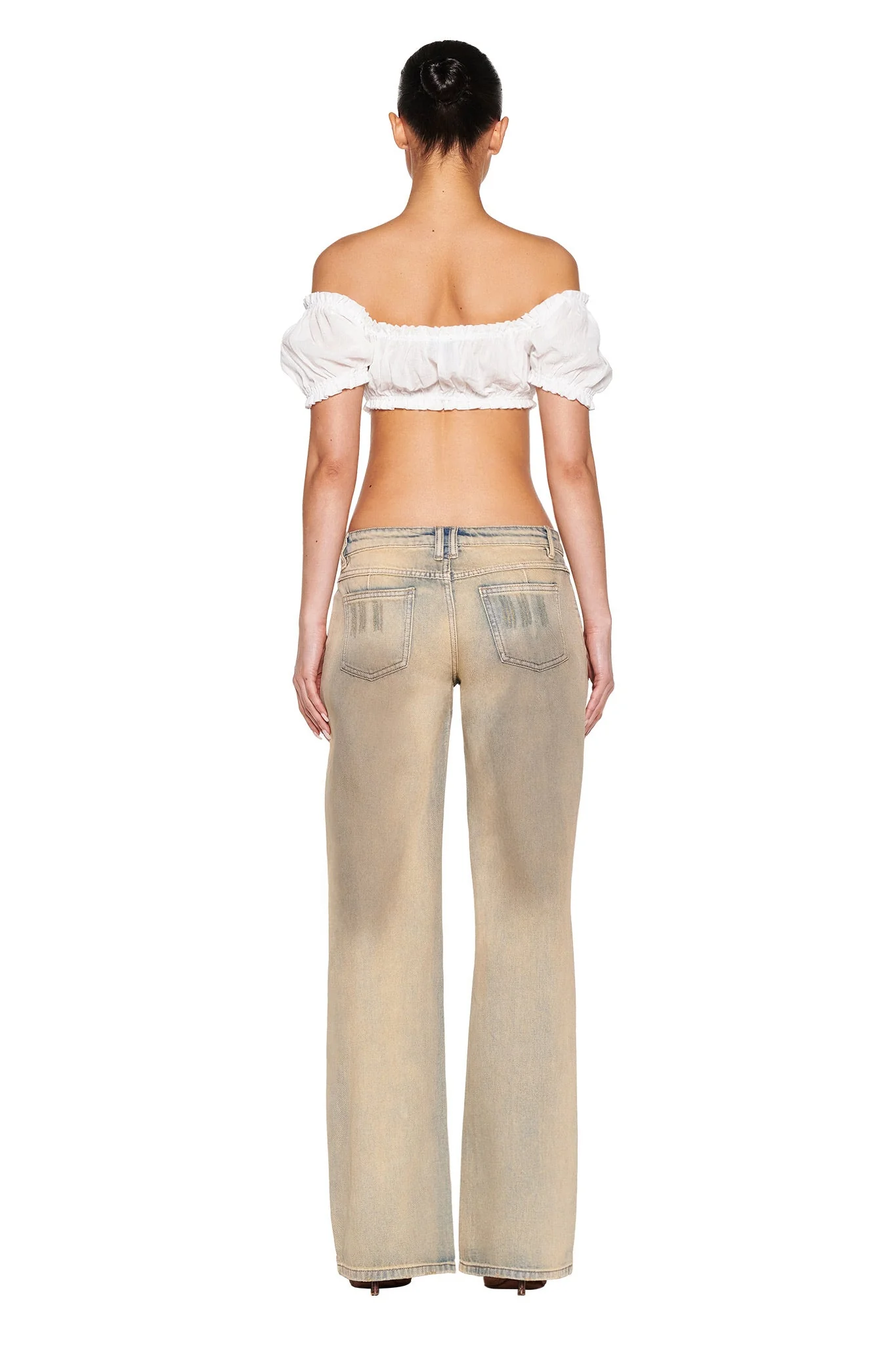DYLAN JEAN - BEIGE : TAN WASH - Image 7