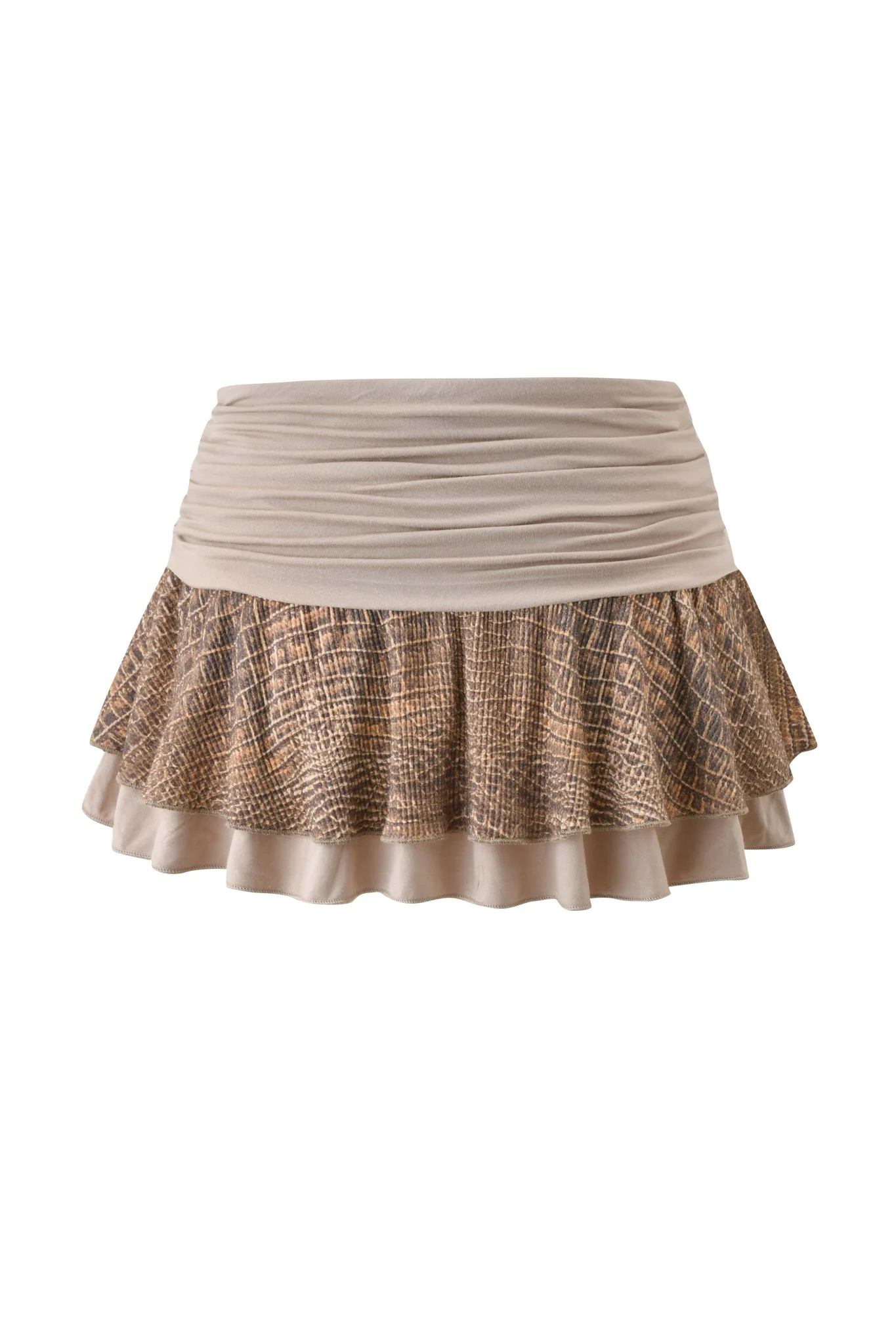 ECHO WAFFLE MINI SKIRT - REPTILIA - Image 6