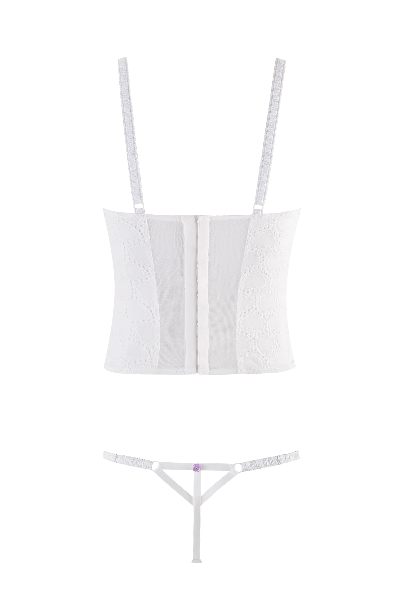 ELLA BUSTIER SET - WHITE - Image 9