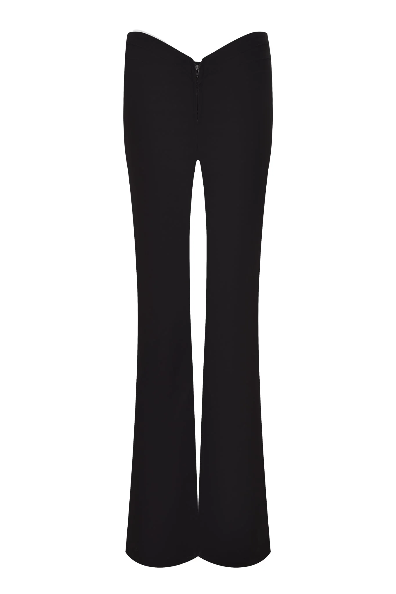 ELLENA 2.0 CURVED WAIST ZIPPER PANT - BLACK - Image 6